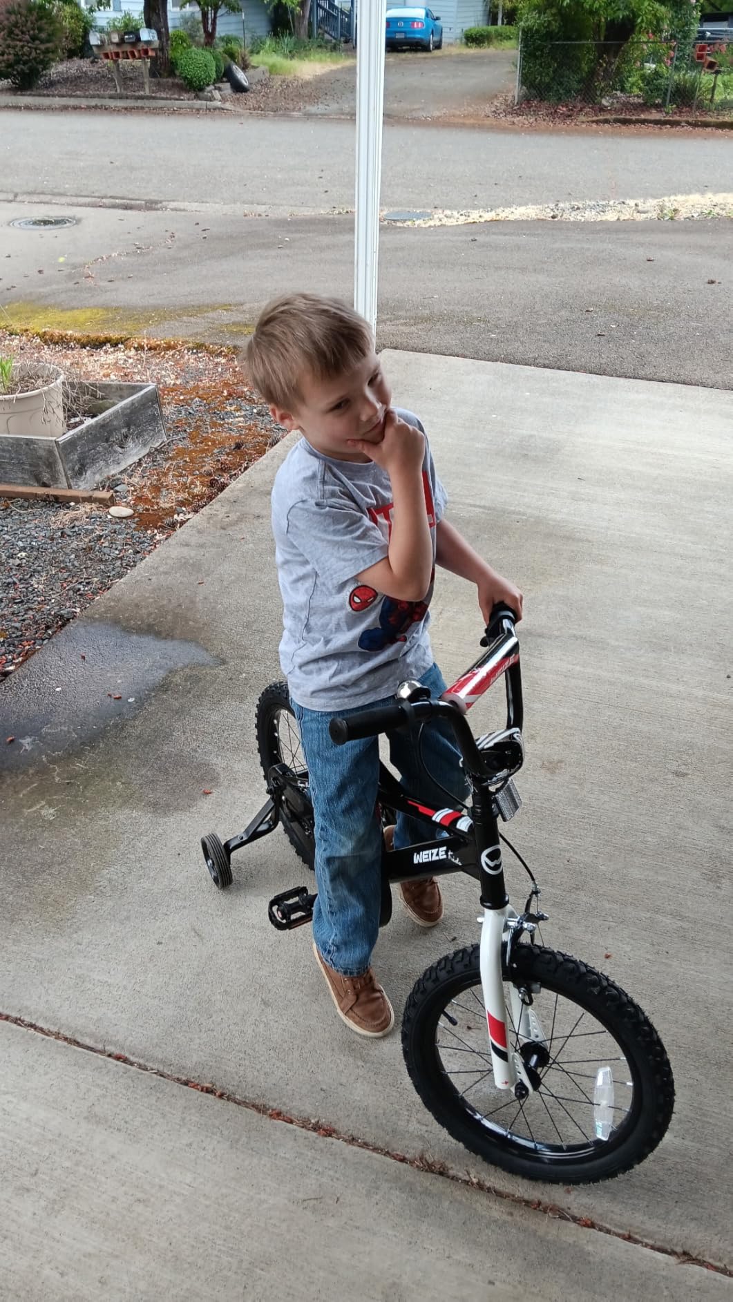 WEIZE Kids Bike, 14 16 20 Inch Children Bicycle for Boys & Girls Ages 4-12 Years, Adjustable Seat & Handlebars, Coaster Brake customer photo 1
