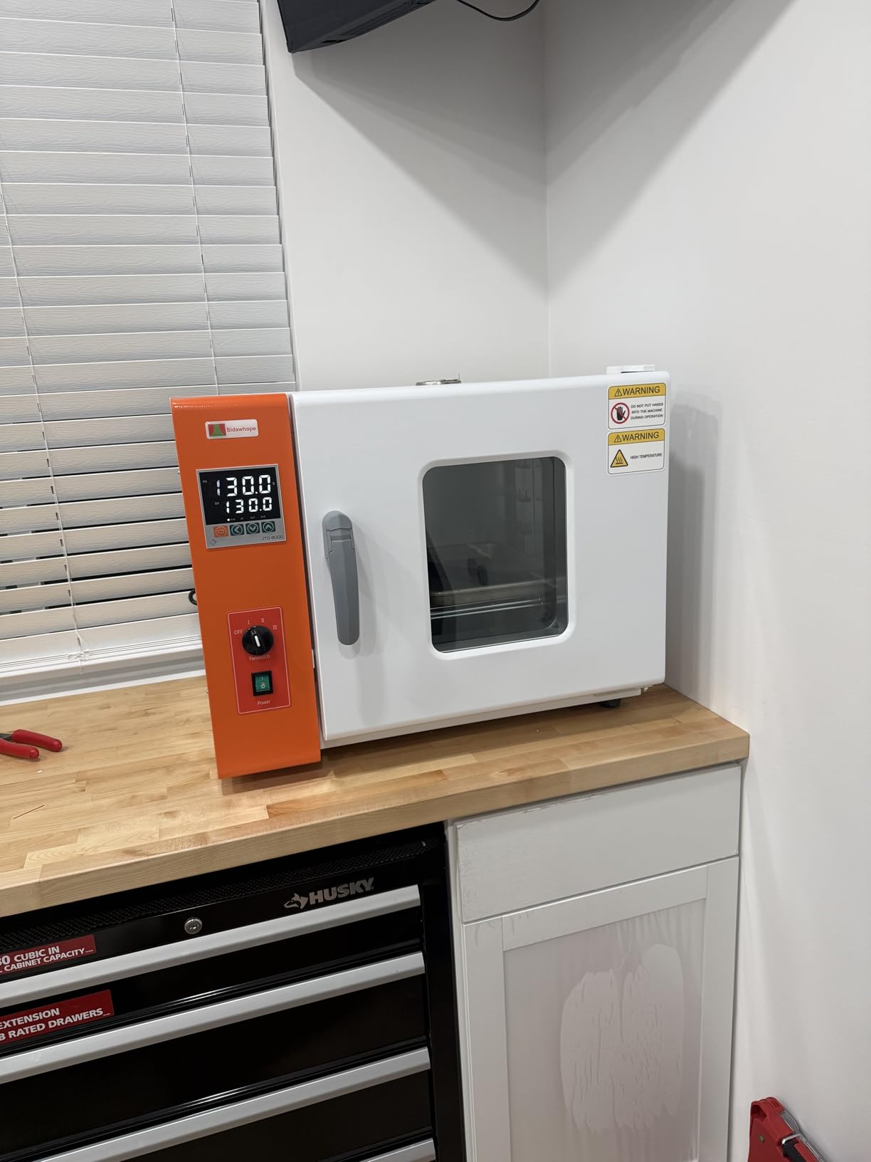 Digital Forced Air Convection Drying Oven - 14x14x14 Inch Chamber, Temperature Control, Adjustable Fan, RT-300, Large Capacity Heating Oven for Industrial and Lab customer photo 1