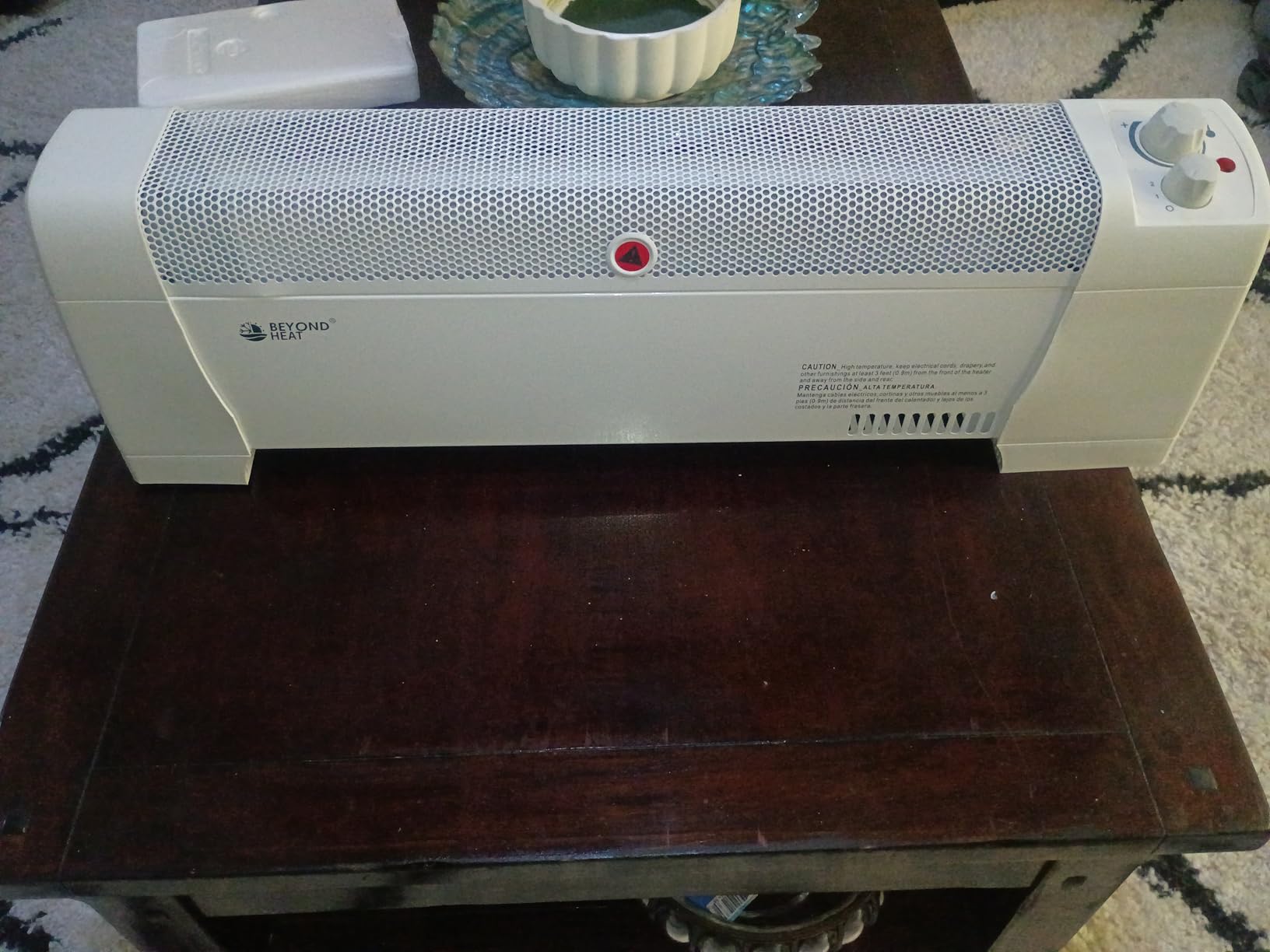 BEYOND HEAT Electric Baseboard Heater, 1500W Convection Heater with Adjustable thermostat and Overheat Protection, Slient Operation for indoor use, White customer photo 1