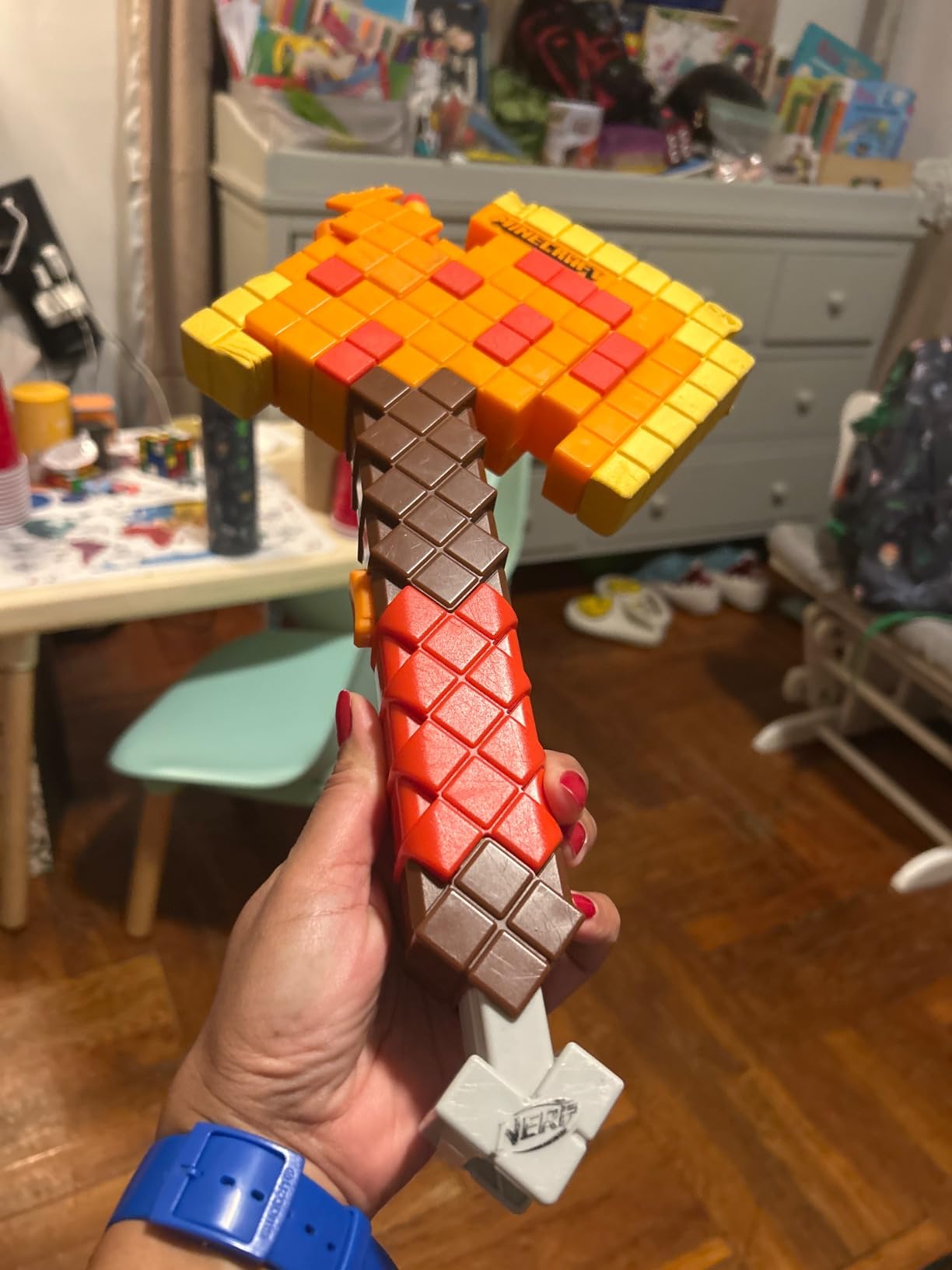 Nerf Minecraft Firebrand Dart Blasting Axe customer photo 2