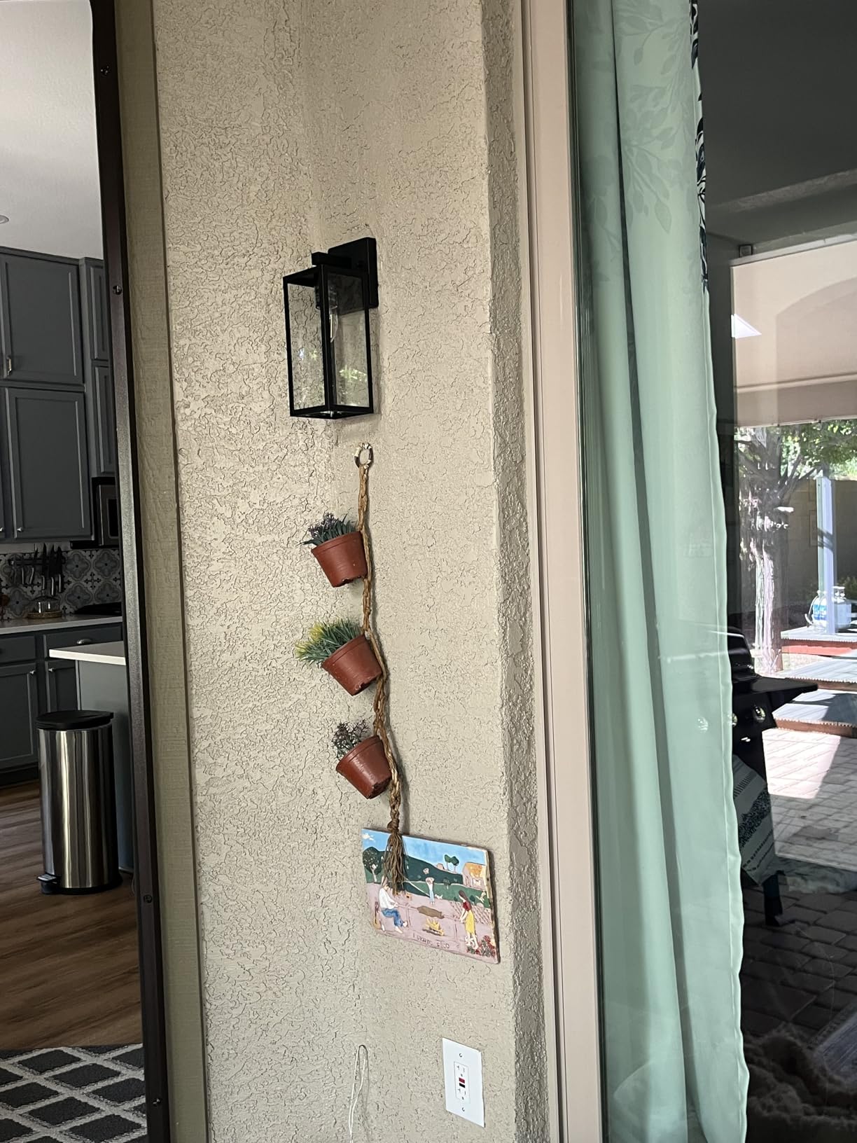 Kalium Porch Lights Outdoor Wall Light Fixture 2pcs, Matte Black, Wall Sconce 12.4 in, Toughened Frame, Clear Glass Shade, Waterproof Lanterns, for Patio, Exterior, Front, Door, Entryway customer photo 1