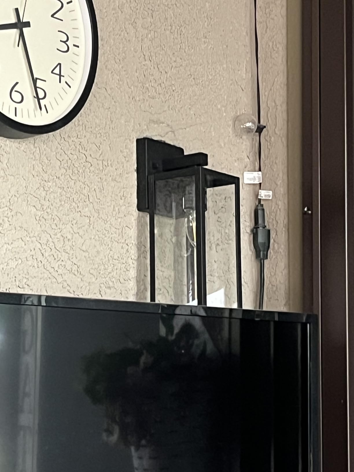 Kalium Porch Lights Outdoor Wall Light Fixture 2pcs, Matte Black, Wall Sconce 12.4 in, Toughened Frame, Clear Glass Shade, Waterproof Lanterns, for Patio, Exterior, Front, Door, Entryway customer photo 2