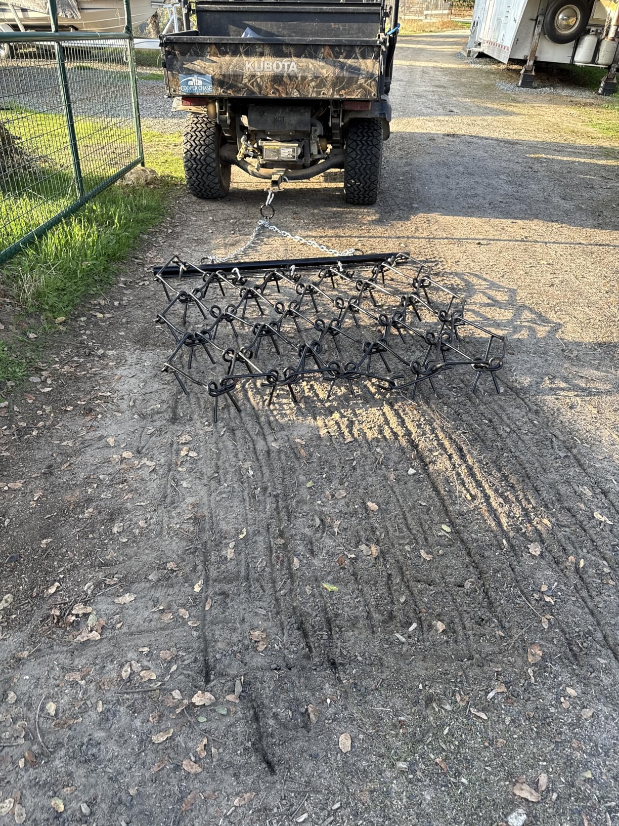 YITAMOTOR Heavy Duty Drag Harrow, 5 FT x 4.5 FT Chain Harrow, 1/2