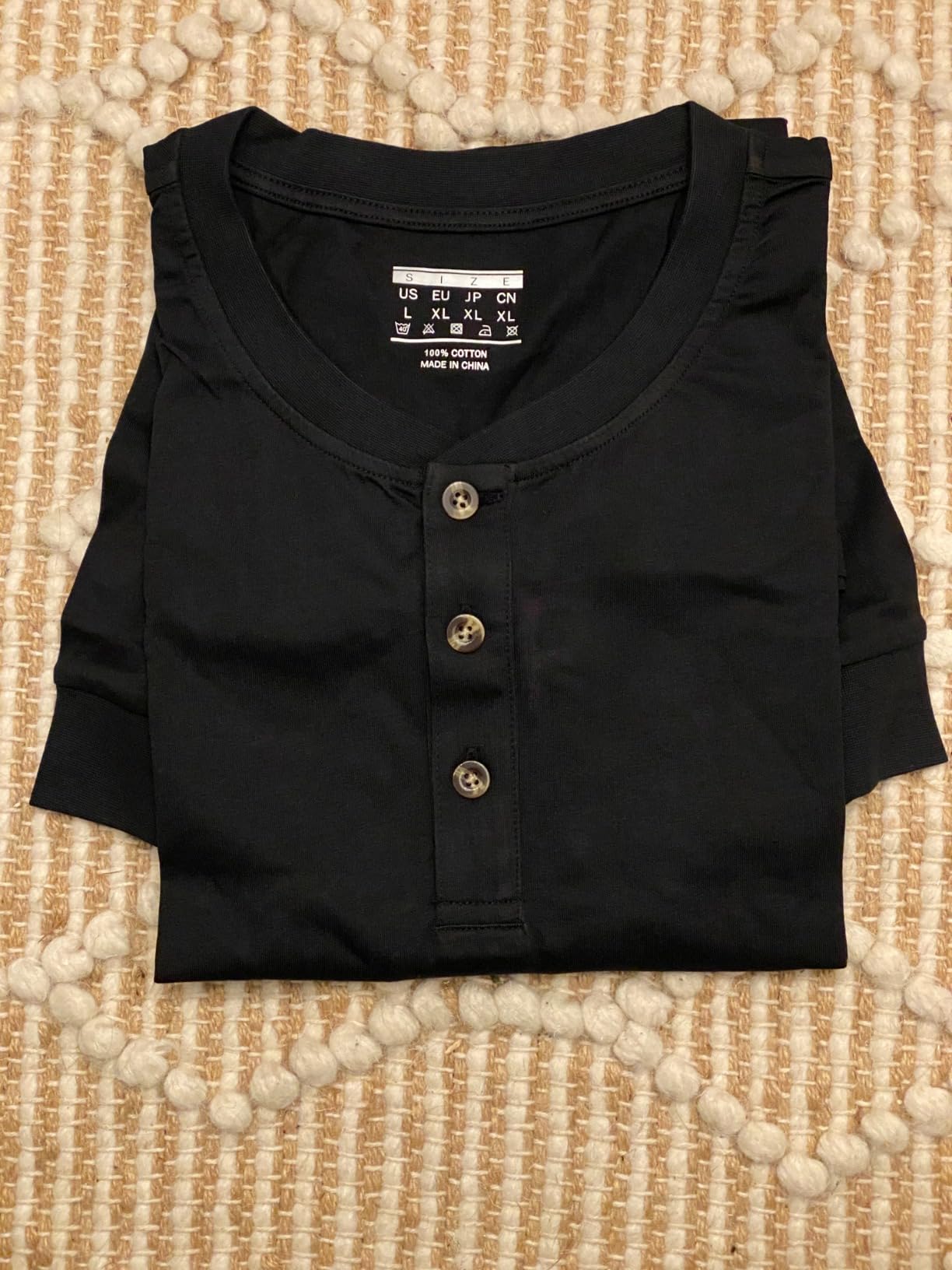 MAGNIVIT Men's Long Sleeve Henley Shirts Cotton 3-Button Spring Casual T-Shirts Solid Color Soft Basic Tops 2026 customer photo 2
