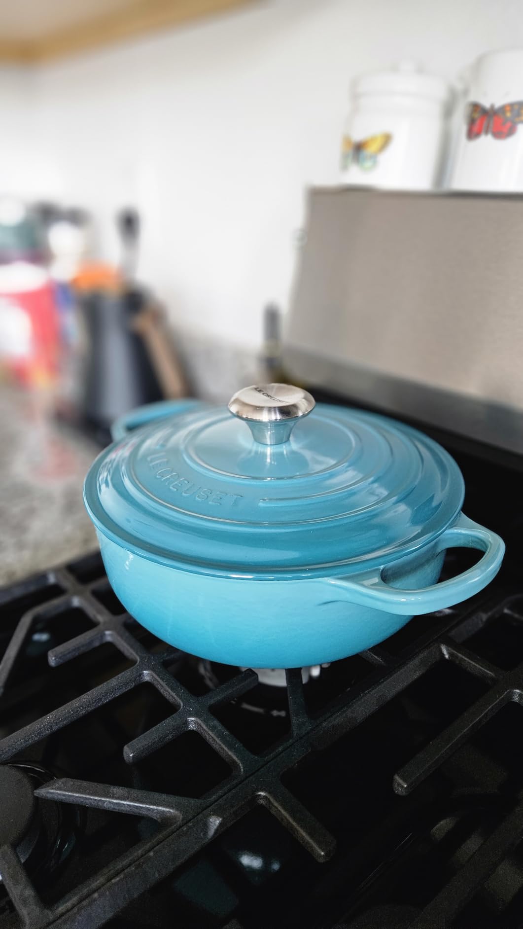 Le Creuset Enameled Cast Iron Signature Round Sauteuse, 3.5 qt., Shallot customer photo 2