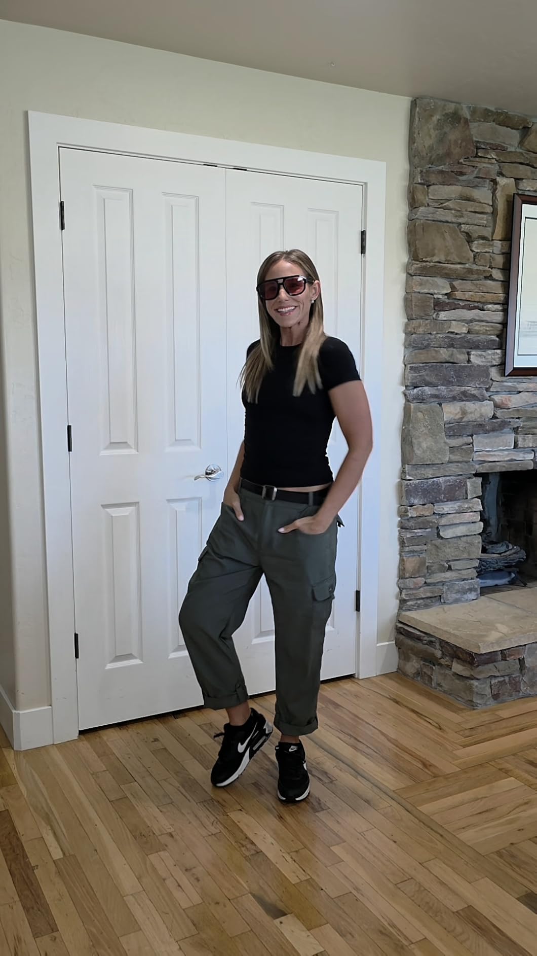 Women's Hiking Pants Quick Dry Convertible Lightweight Roll Up Cargo Pockets Travel Essentials Waterproof Work customer photo 1