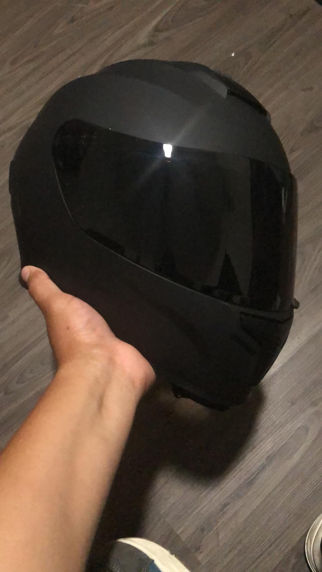 Favoto Full Face Motorcycle Helmet DOT Approved, Snowmobile Dirt Bike Helmet for Adults, Anti-Fog Film Included customer photo 2