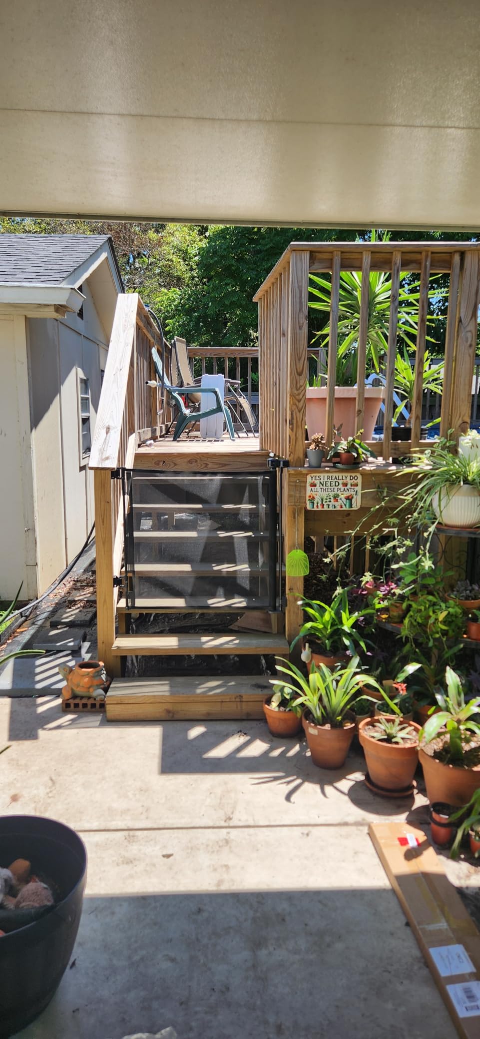 Weatherproof Outdoor Retractable Baby Gates for Decks, 55