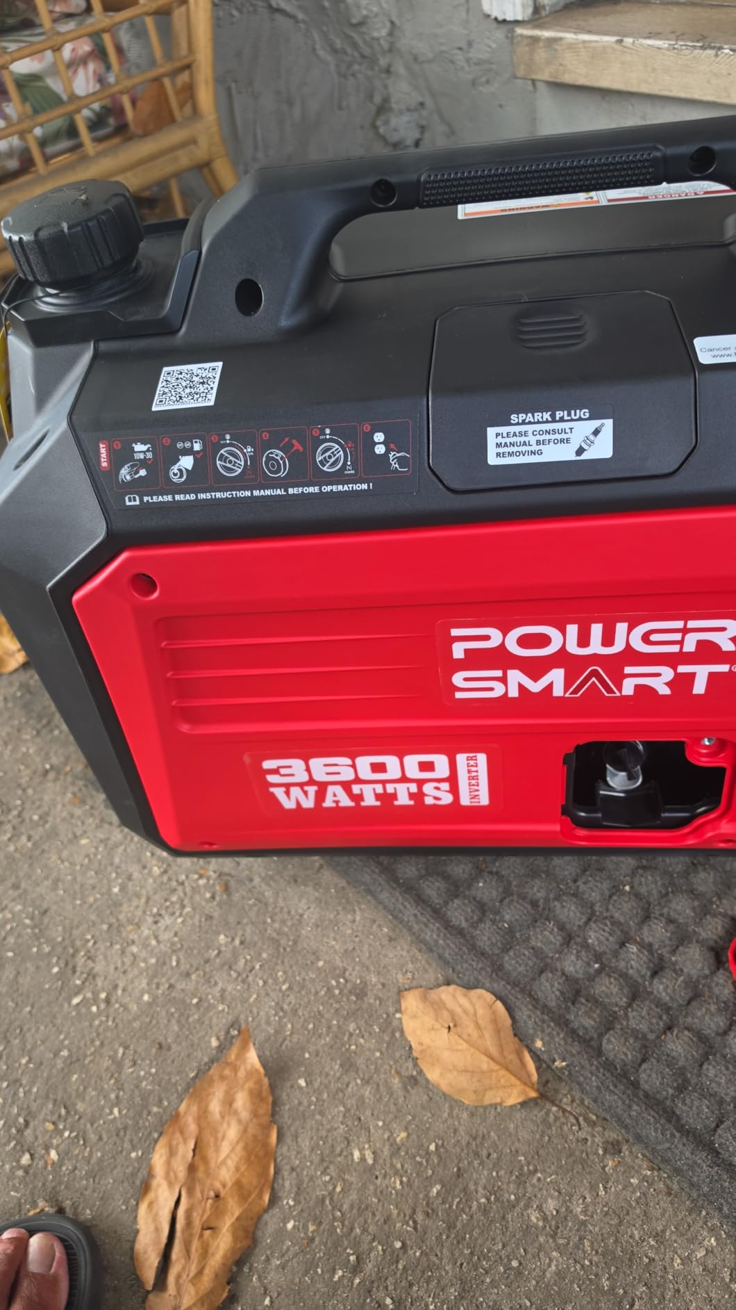 PowerSmart 3600-Watt Portable Inverter Generator, Quiet Technology, RV Ready 30A Outlet, Camping, Home use customer photo 1
