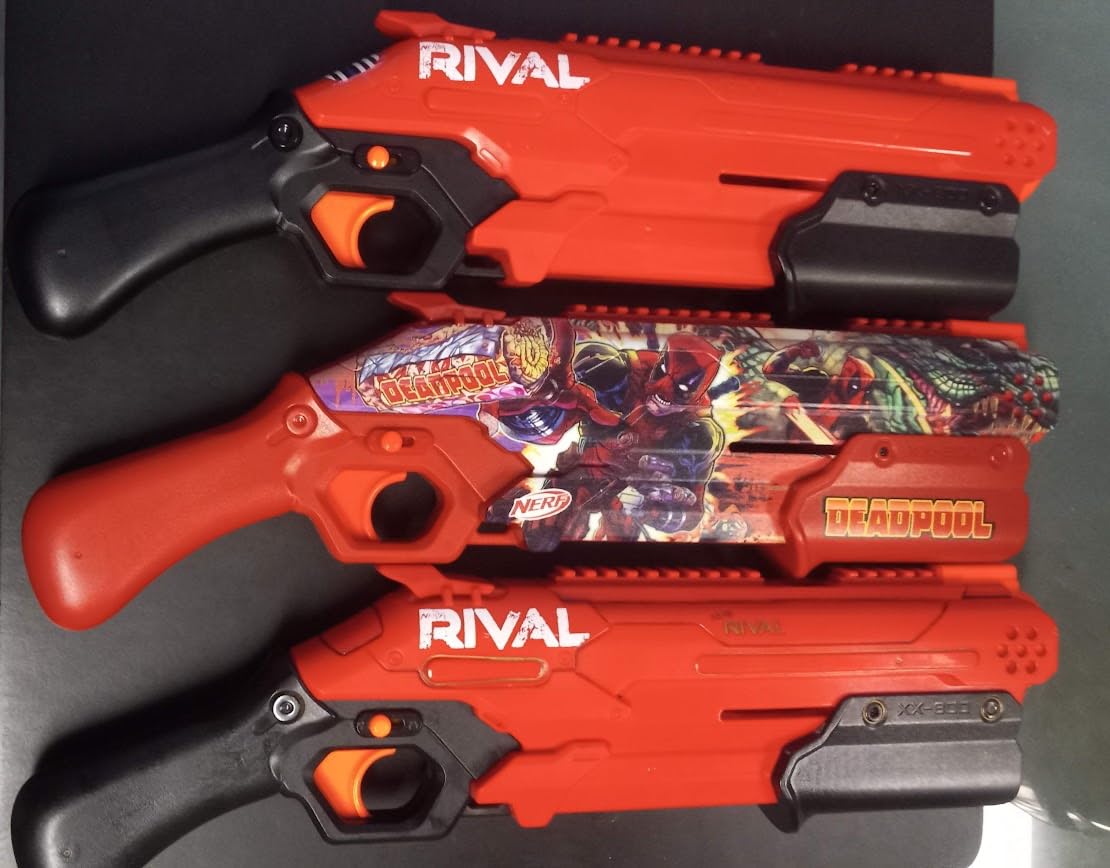 Nerf Marvel Deadpool Blaster, 16 Nerf Rival Accu-Rounds, Pump Action, Breech Load, Gifts for Teens, 14+ customer photo 2