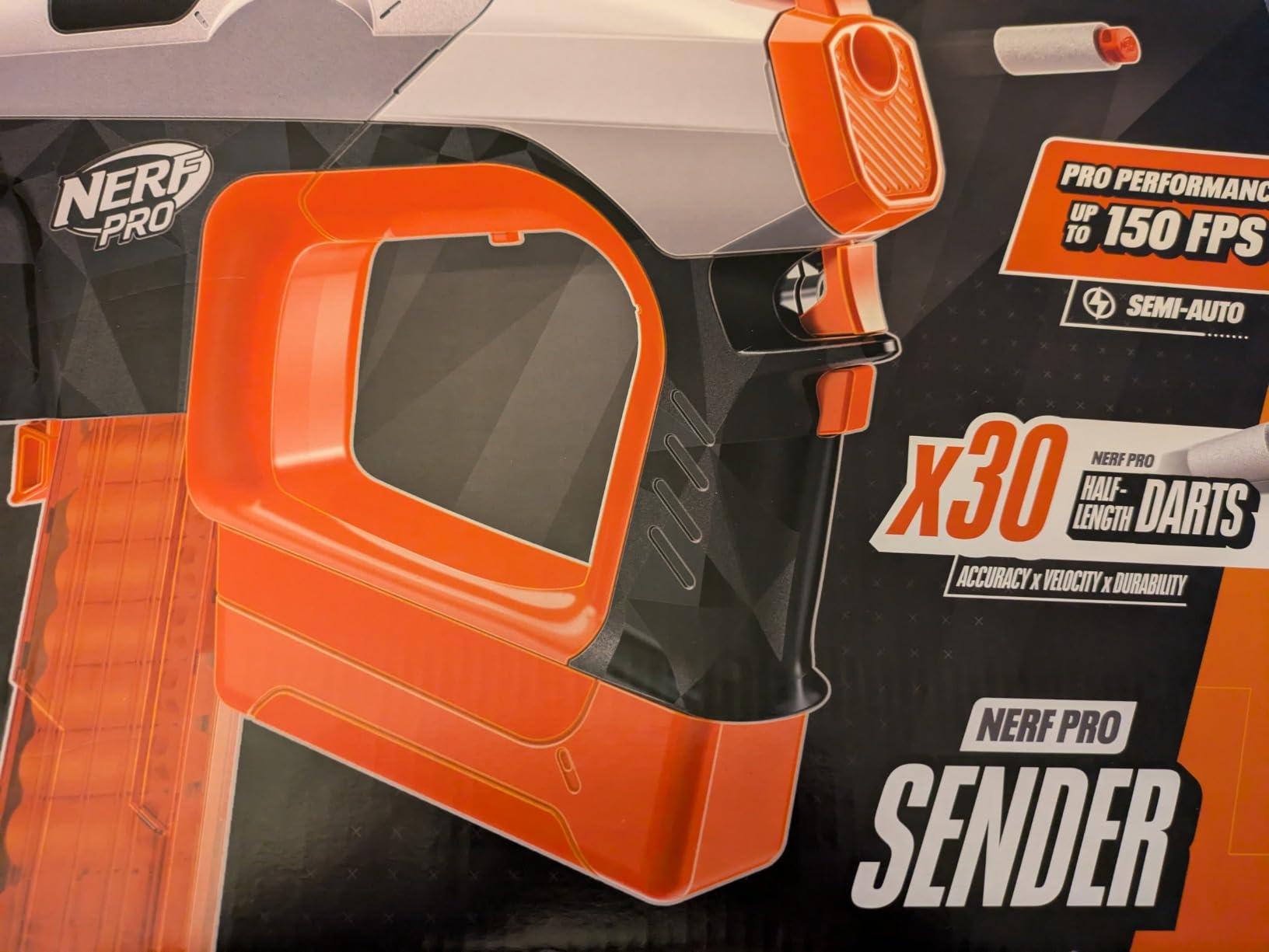 Nerf Pro Sender Half-Length Semi Automatic Dart Blaster customer photo 2