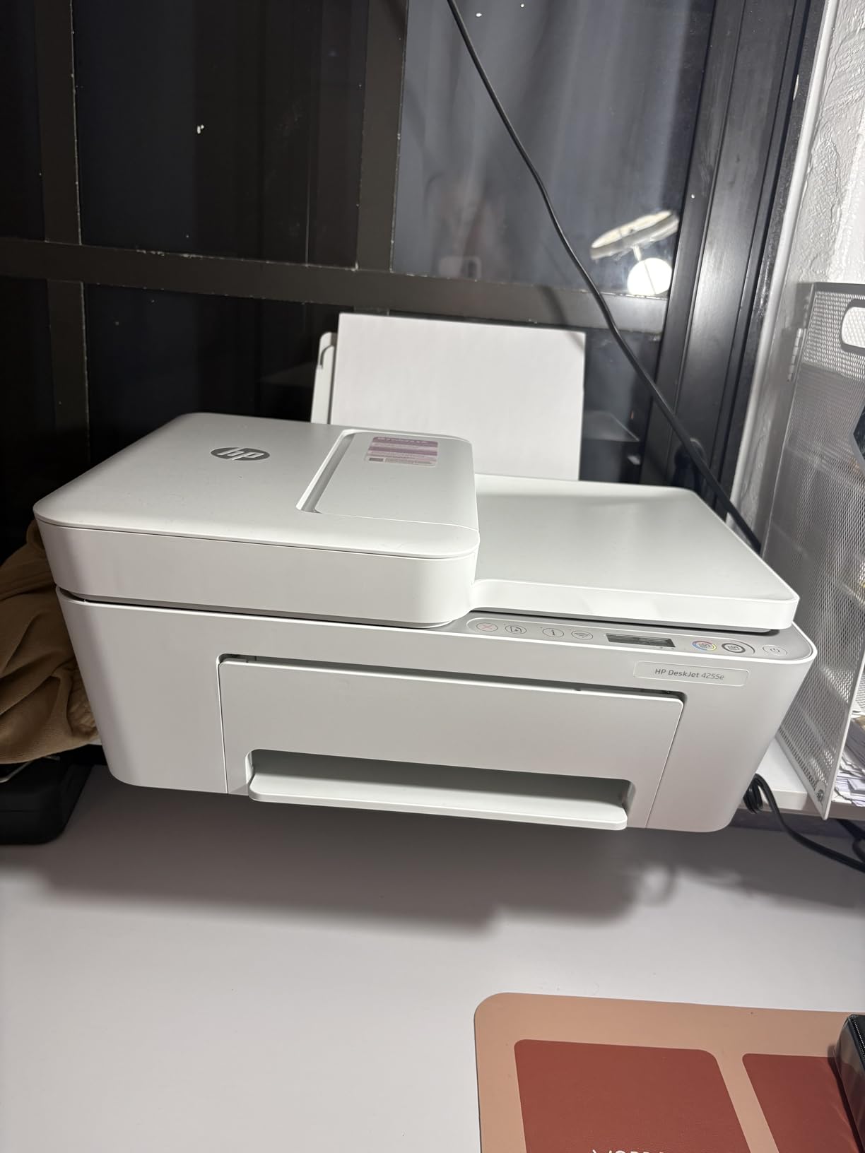 HP DeskJet 4255e Wireless All-in-One Color Inkjet Printer, Scanner, Copier, Best-for-Home, 3 Month Instant Ink Trial Included, AI-Enabled customer photo 1
