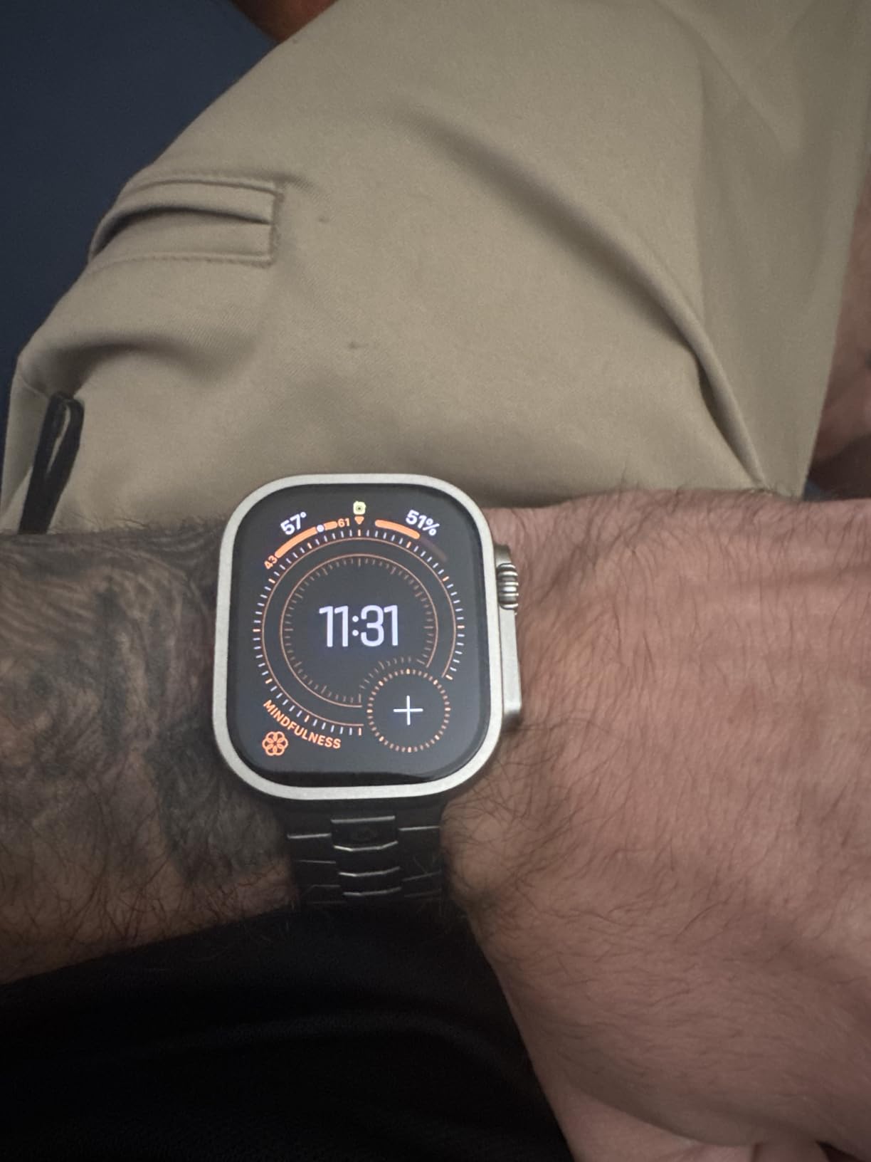 Apple Watch Ultra 2 [GPS + Cellular, 49mm] - Titanium Case with Blue Ocean Band (Renewed) customer photo 1