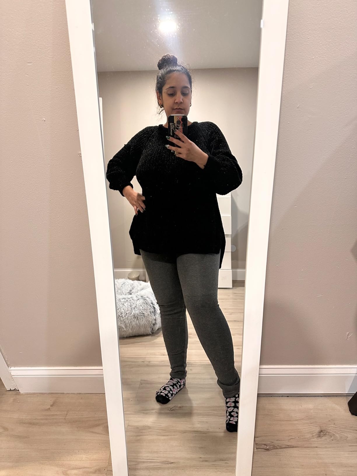 Sherpa Fleece Lined Leggings Women Winter Warm Thermal Tights Soft High Waist Thick Pants for Cold Weather customer photo 2