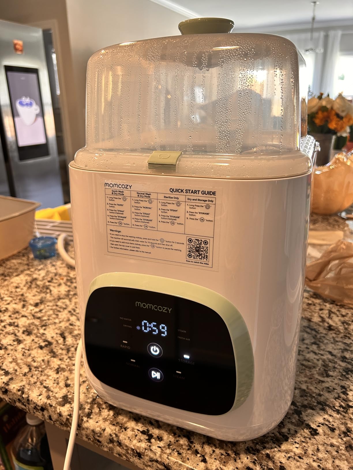Momcozy KleanPal Pro Baby Bottle Washer, Sterilizer & Dryer - All-in-One Cleaning Machine for Bottles, Pump Parts & Baby Essentials - Time-Saving & Effortless Care customer photo 2