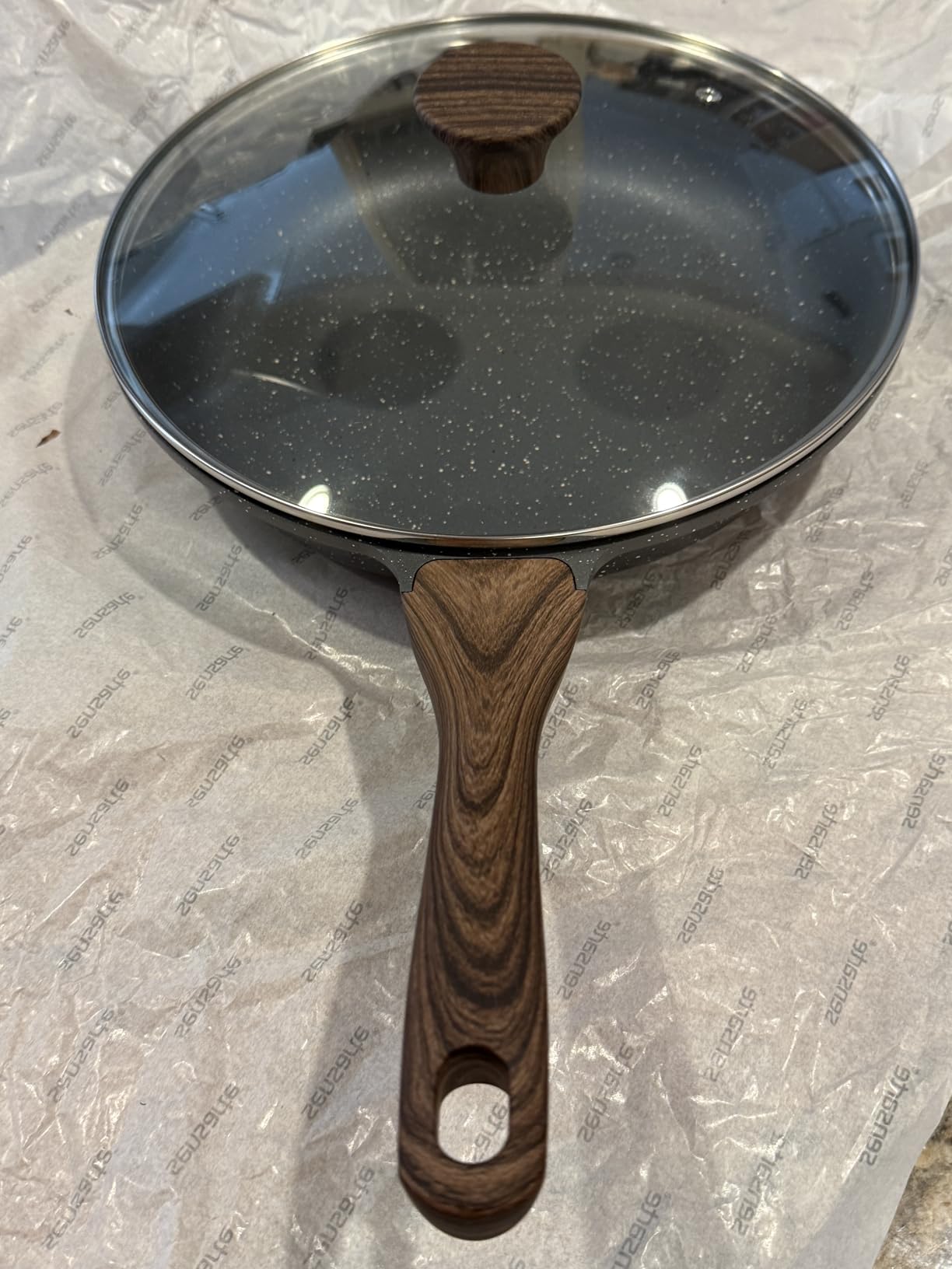 SENSARTE Nonstick Ceramic Frying Pan Skillet with Lid, 11 Inch Omelet Pan, Healthy Non Toxic Chefs Pan, Induction Compatible, PFAS-Free customer photo 2