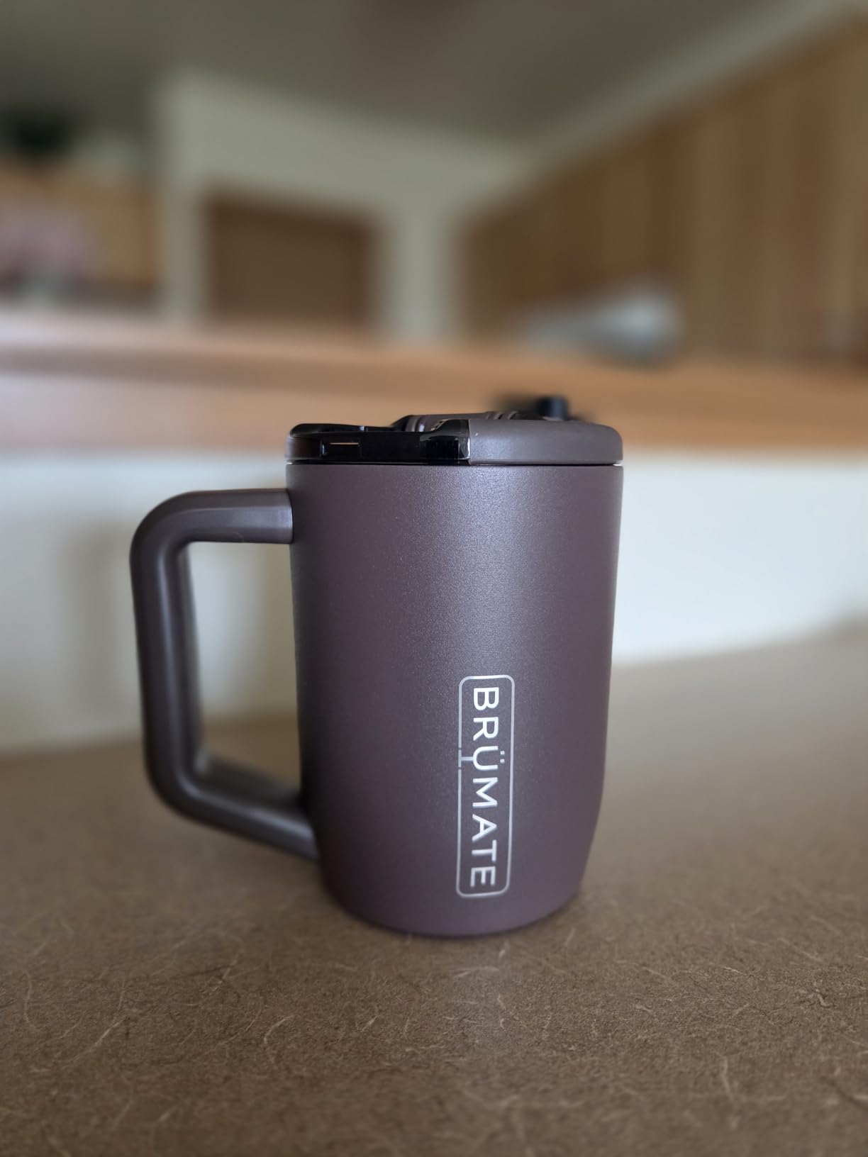 BruMate Muv - 15oz 100% Leak Proof Insulated Coffee Mug with Handle & Lid - Stainless Steel Coffee Travel Mug - Double Walled Coffee Cup (Lilac Dusk) customer photo 2