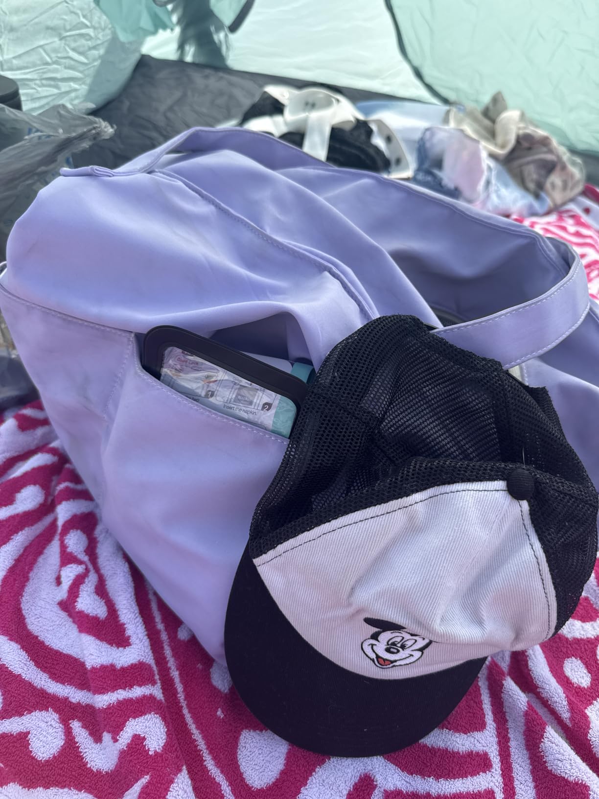 Bluboon Waterproof Beach Tote Pool Bags for Women Ladies Extra Large Carry On Bag With Wet Compartment for Weekender Travel customer photo 2