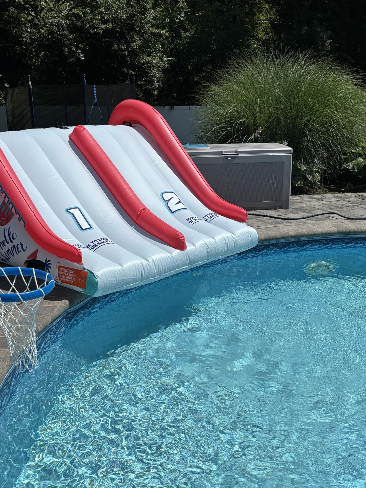 Wow Sports - Big Kauna Inflatable 2 Person Pool Waterslide - Perfect for Inground Pool - Fun Backyard Game for Kids & Adults - W/Water Sprinkler customer photo 1