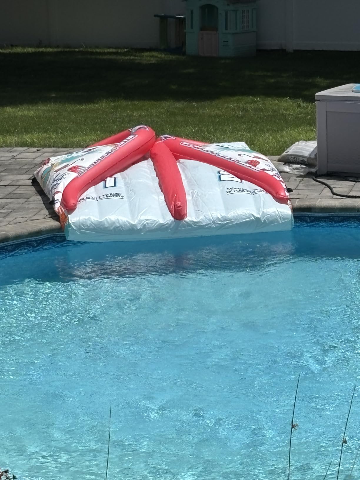 Wow Sports - Big Kauna Inflatable 2 Person Pool Waterslide - Perfect for Inground Pool - Fun Backyard Game for Kids & Adults - W/Water Sprinkler customer photo 2