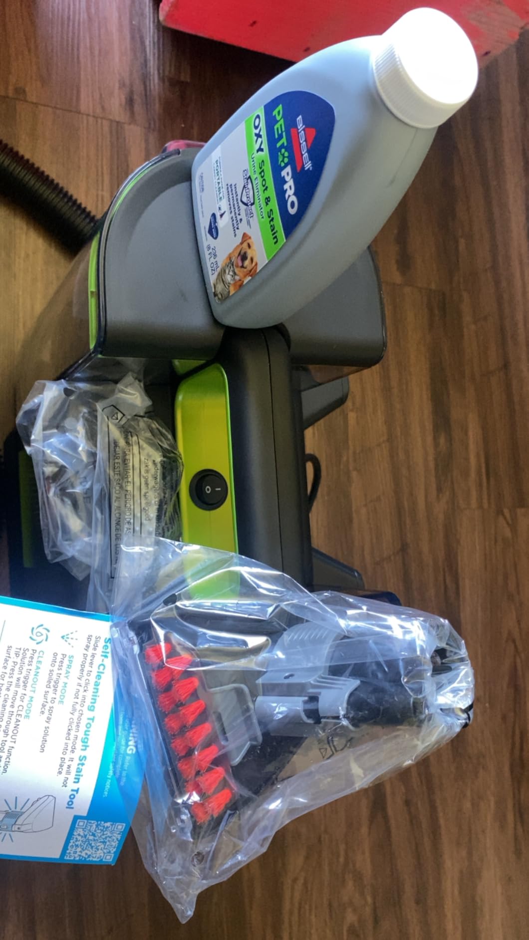 BISSELL Little Green Max Pet SmartMix Portable Carpet and Upholstery Deep Cleaner, 38572 customer photo 2