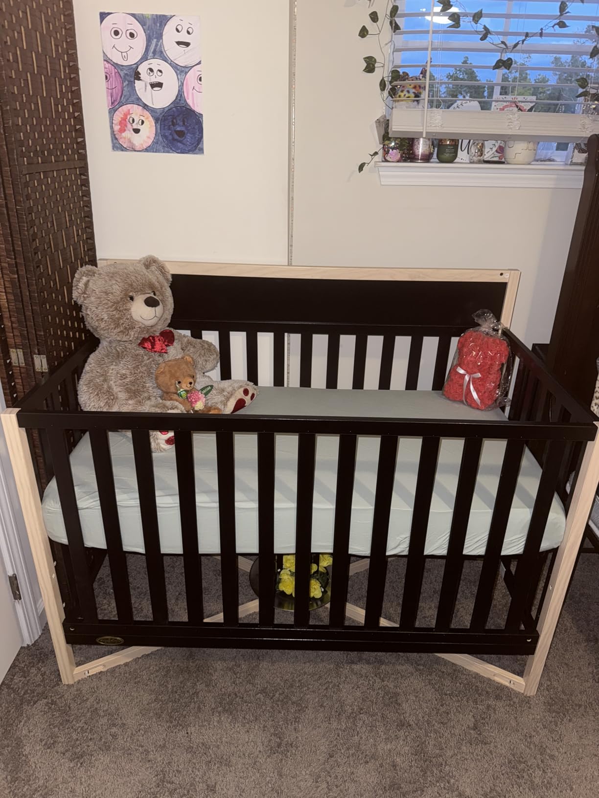 Dream On Me Owen 5-in-1 Convertible Full-Size Baby Crib in Matte Black, GreenGuard Gold & BSA customer photo 2