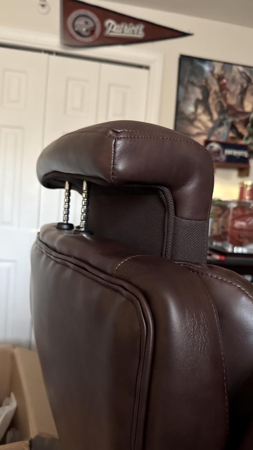 Big and Tall Office Chair 700lbs - Adjustable Headrest&Lumbar Support, 3D Flip Arms, Large Wheels &Heavy Duty Metal Base, Ergonomic High Back Computer Chair Desk Chair, Thick Padded Extra Wide Seat customer photo 2