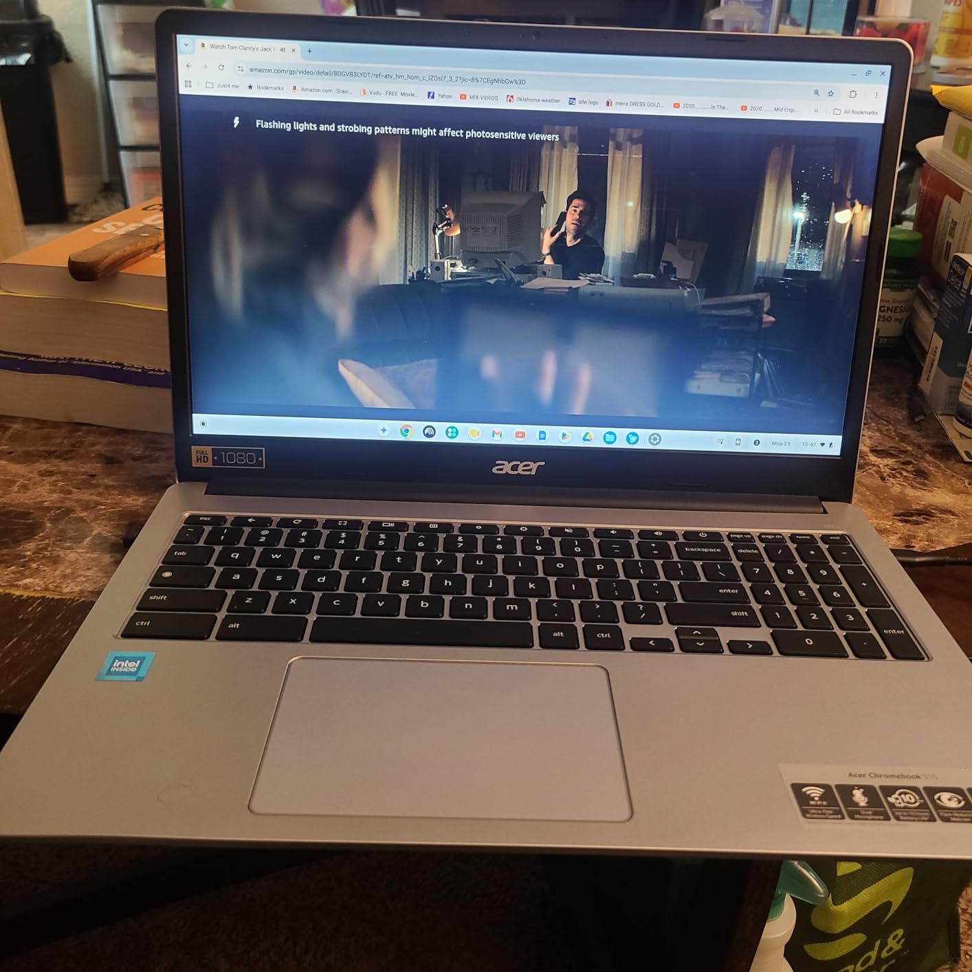Acer CB315-4H-C8XU Chromebook Laptop, Intel Celeron N4500, 15.6