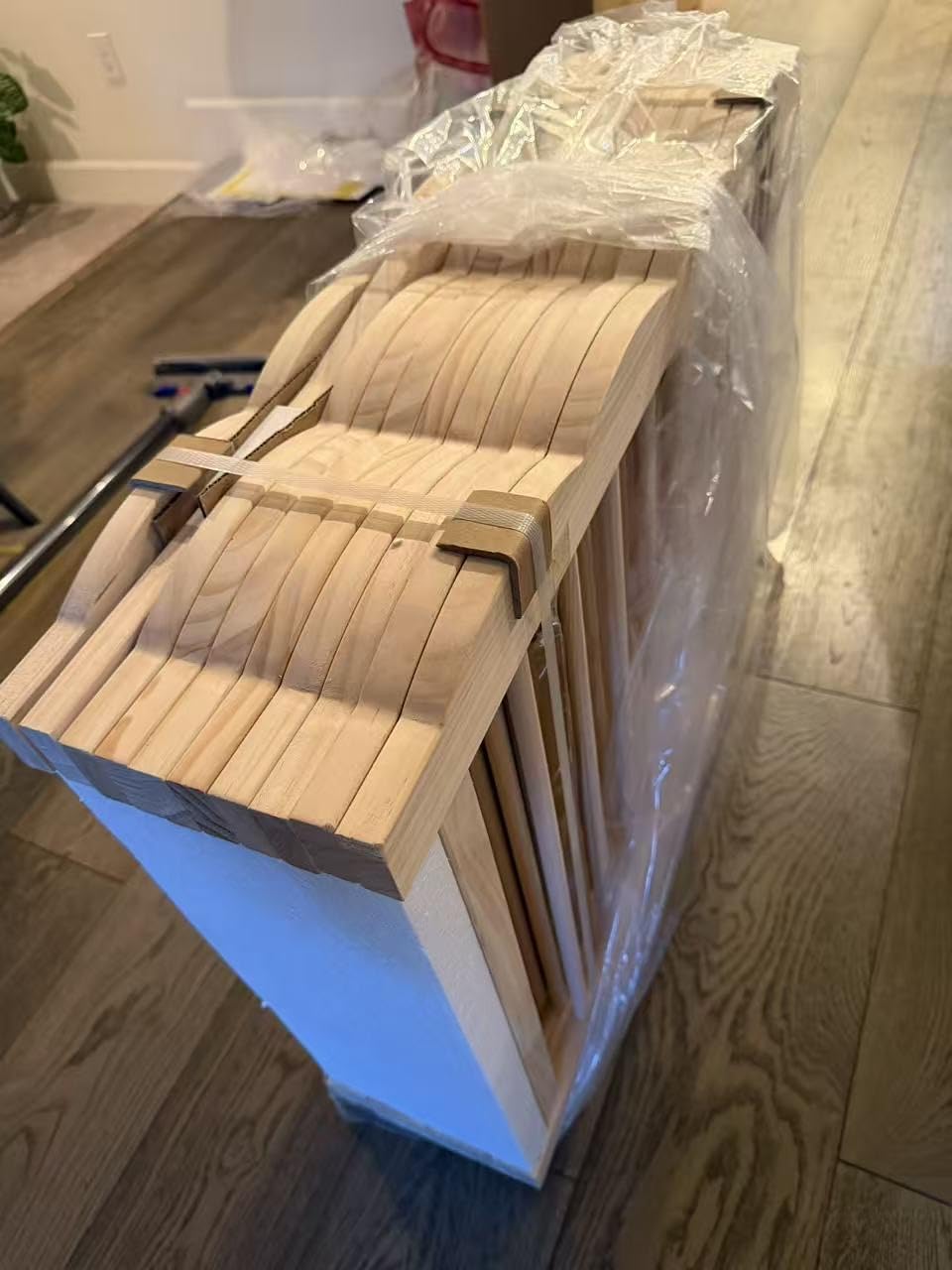 Baby Playpen, Wooden Playpen for Babies and Toddlers, Large Adjustable Wooden Baby Playard with Locking Gate, Easy to Assemble, Portable Play Pen, Infant Play Pen Play Area(47x62x24 Inch) customer photo 1