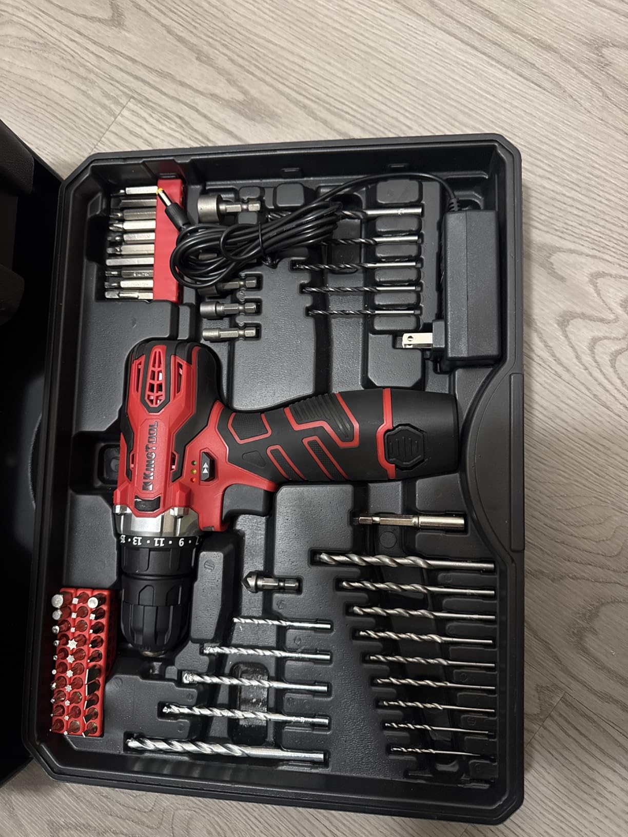 KingTool 276-Piece Tool Set Kit with 12V Cordless Power Drill Driver Toolbox Storage Case with Drawer, Drill Set Perfect for Homeowner, Diyer, Handyman customer photo 2