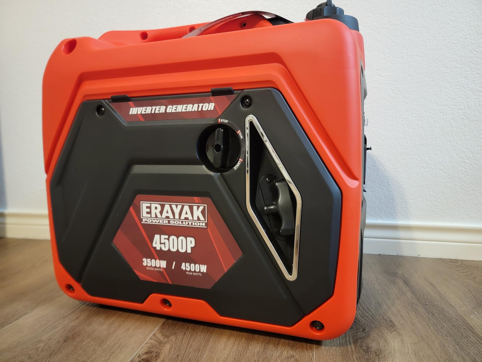 ERAYAK 4500W Portable Inverter Generator for Home Use, Super Quiet Small Generator for Camping Outdoor Emergency Power Backup, Gas Powered Engine, ECO Mode, EPA Compliant customer photo 1