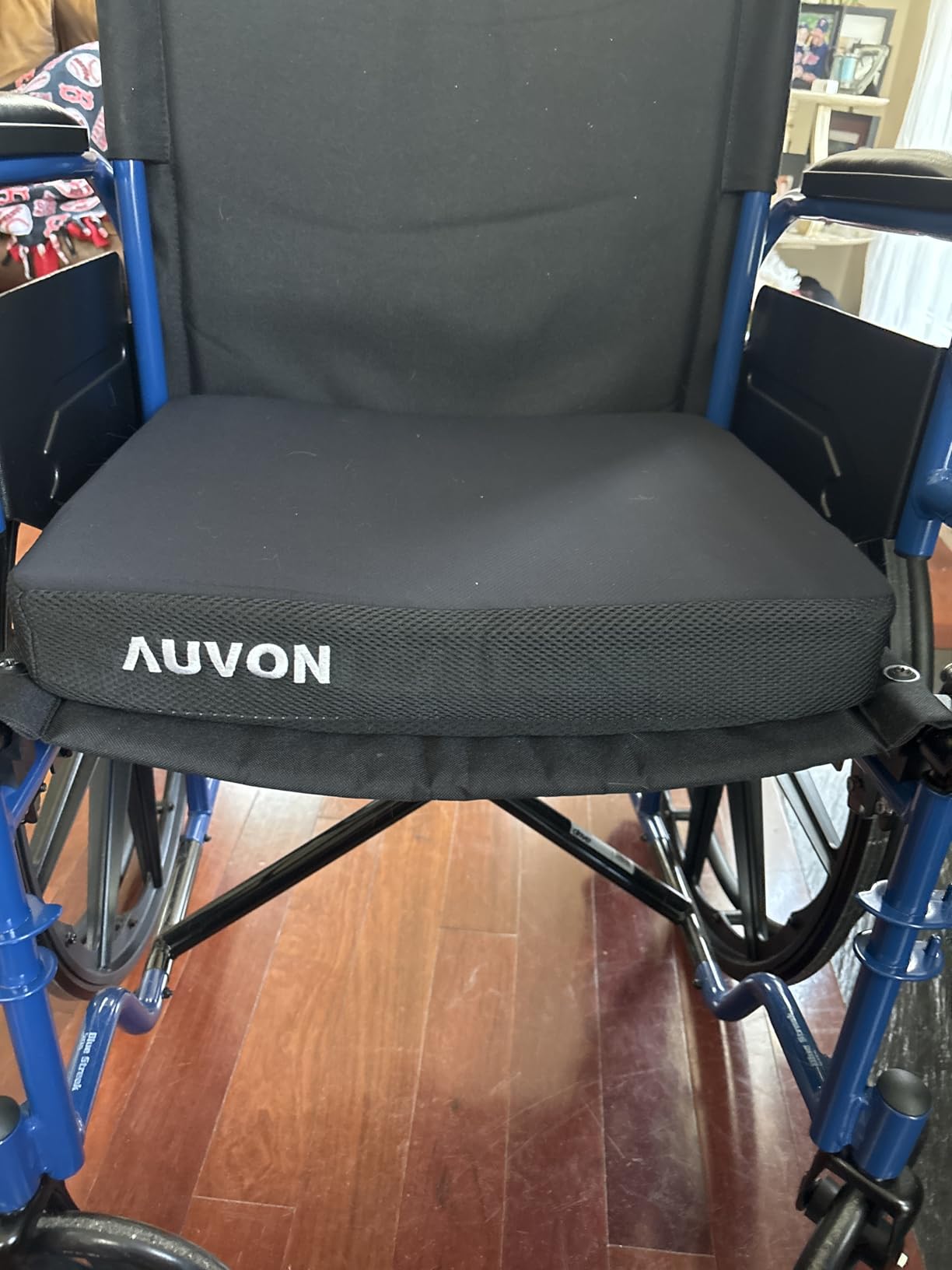 AUVON Cooling Gel Seat Cushion for Long Sitting, Memory Foam Chair Cushions for Back & Sciatica Relief, Anti-Slip Office Chair Cushion with Strap & Breathable Cover for Car Seat, Wheelchair, Home Use customer photo 1