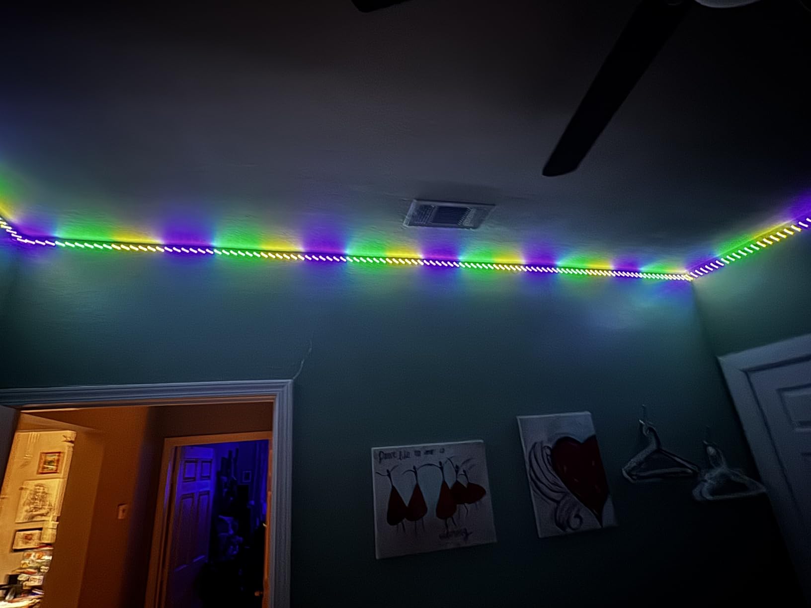 Lepro S1 AI LED Strip Lights for Bedroom - 50ft Smart RGB Light Strips with IC and Rainbow Chasing Effects, Color Segment DIY, Personalized AI Lighting Designer, No Remote, 2.4G Wi-Fi & Bluetooth customer photo 2
