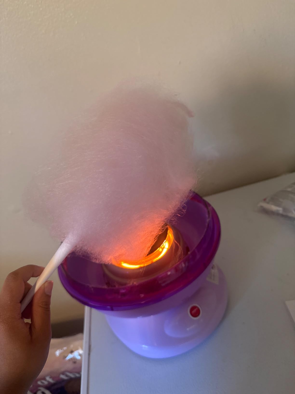 ZOKU Cotton Candy Maker, Countertop Cotton Candy Machine, Includes 10 Paper Cones, Enjoy Homemade Treats in Minutes customer photo 2