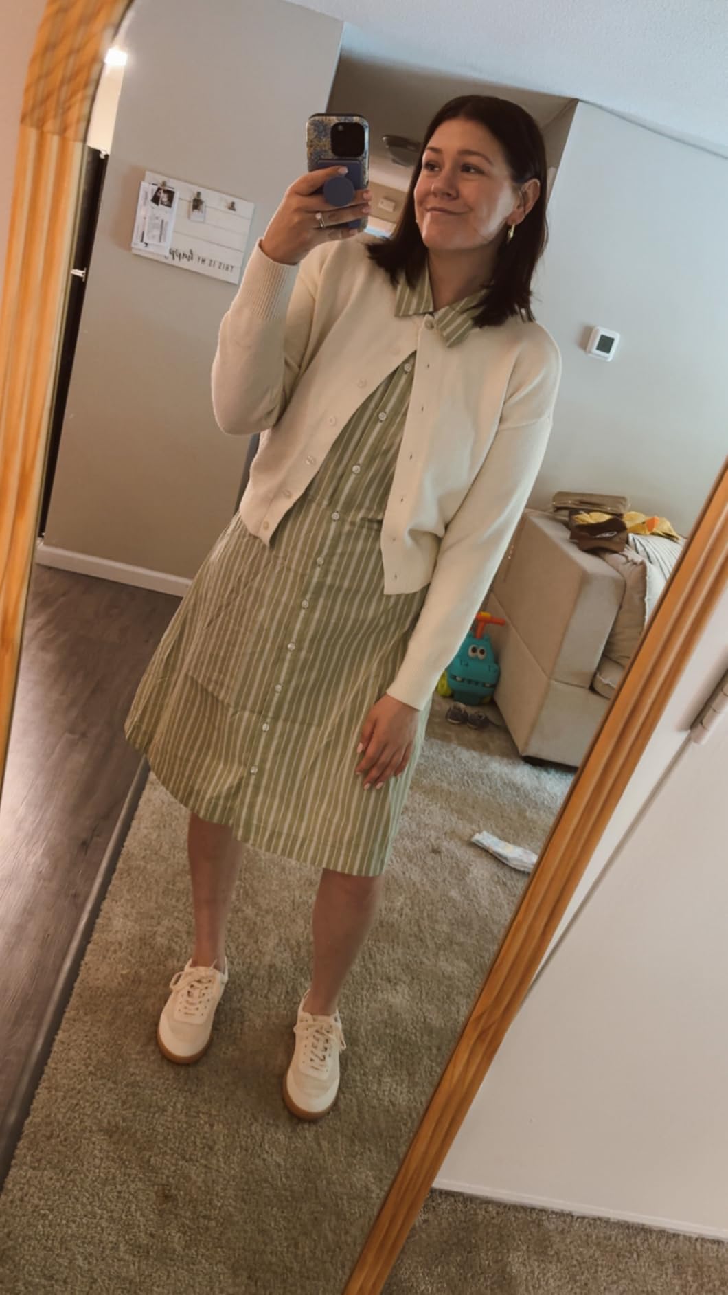 Trendy Queen Cropped Cardigan Sweaters for Women Y2k Fall Fashion Clothes 2026 customer photo 2