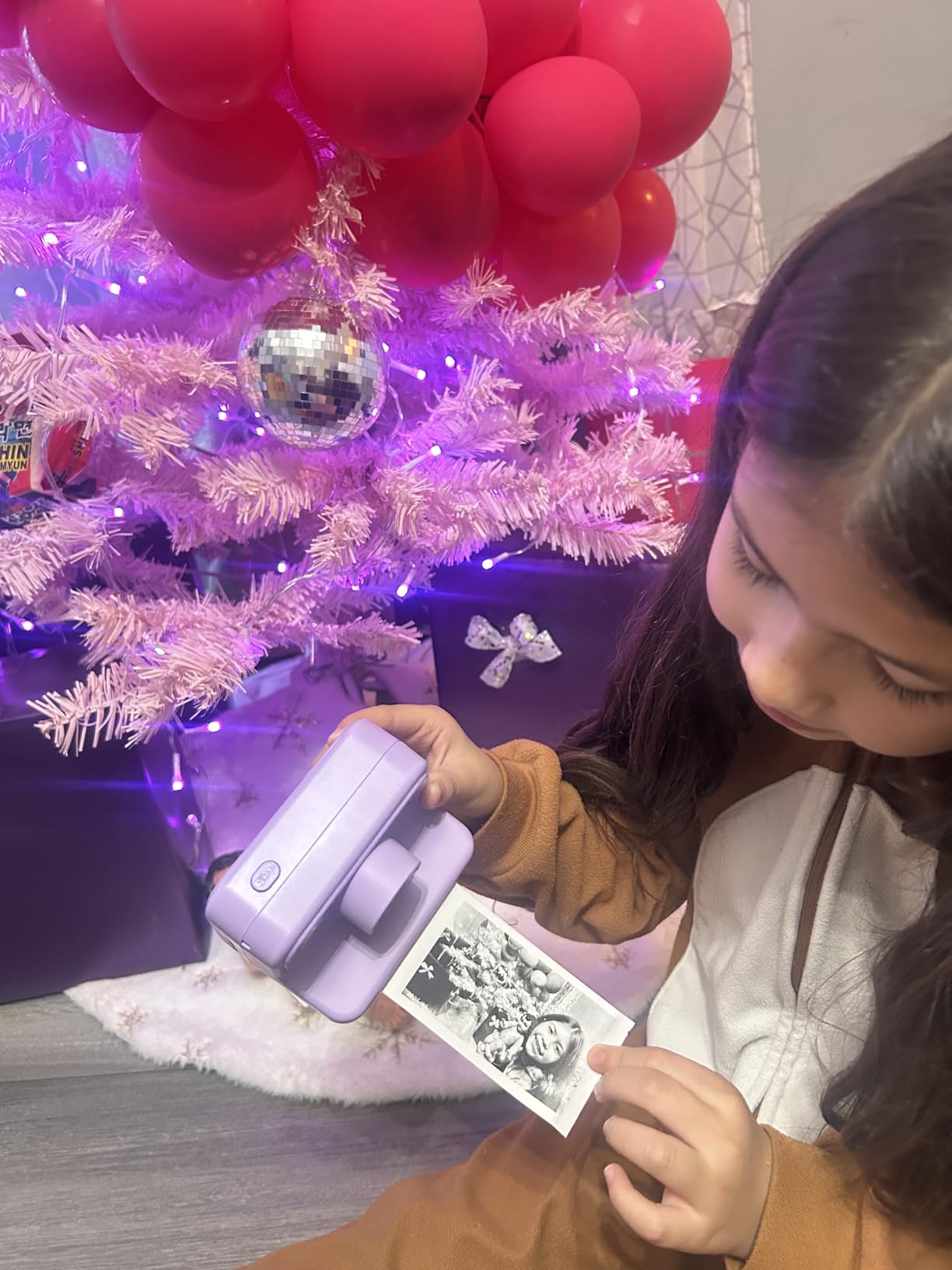 Kids Camera Instant Print, Christmas Birthday Gifts for Girls and Boys, 1080P HD Video Digital Kids Camera with 32G Card, Toddler Camera for 3-12 Years Old, Purple customer photo 2