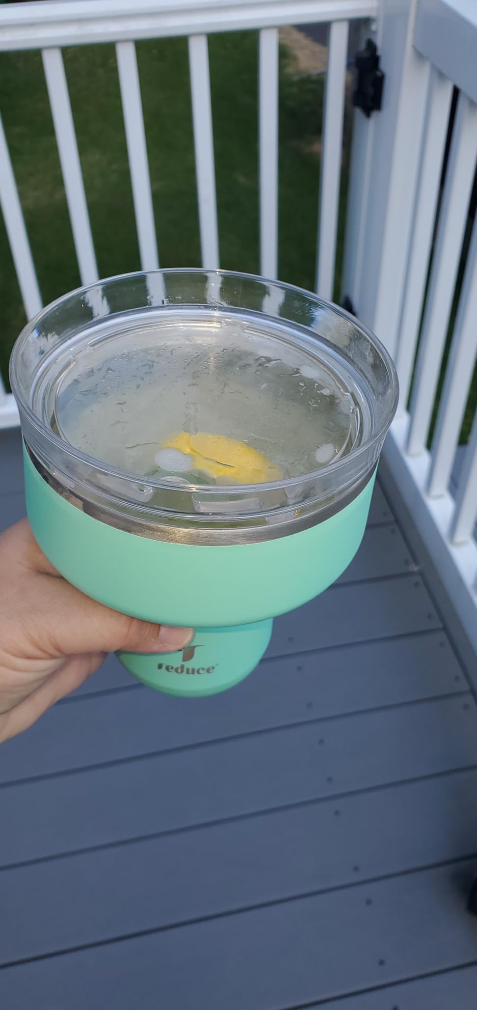 REDUCE Saltini 16 oz Cocktail Tumbler - Insulated Margarita Tumbler with Lid - Keeps Drinks Cold for 10 Hours - 360 Sippable Martini Glass Alternative - Shatterproof, Perfect for Parties customer photo 1
