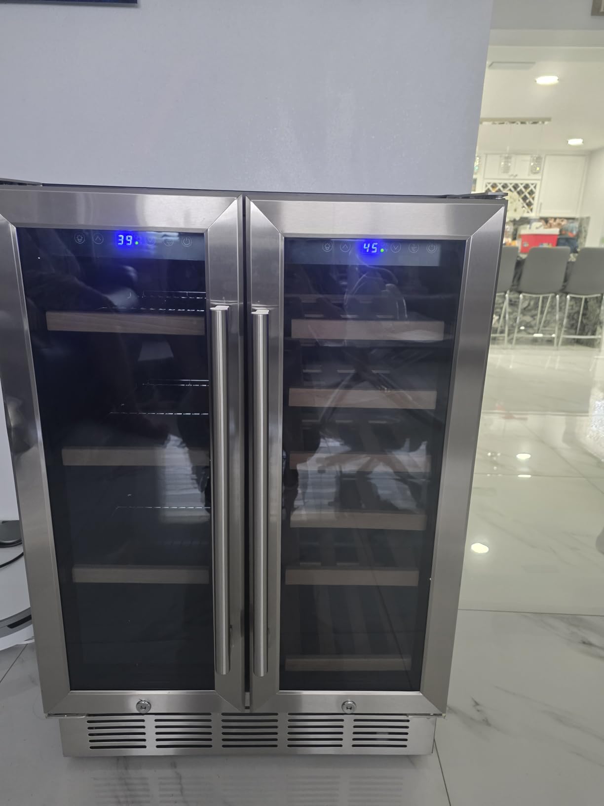 FoMup Stainless Steel 3-Tier Drawer Fridge Undercounter, Outdoor Beverage Refrigerator with Wheels customer photo 2