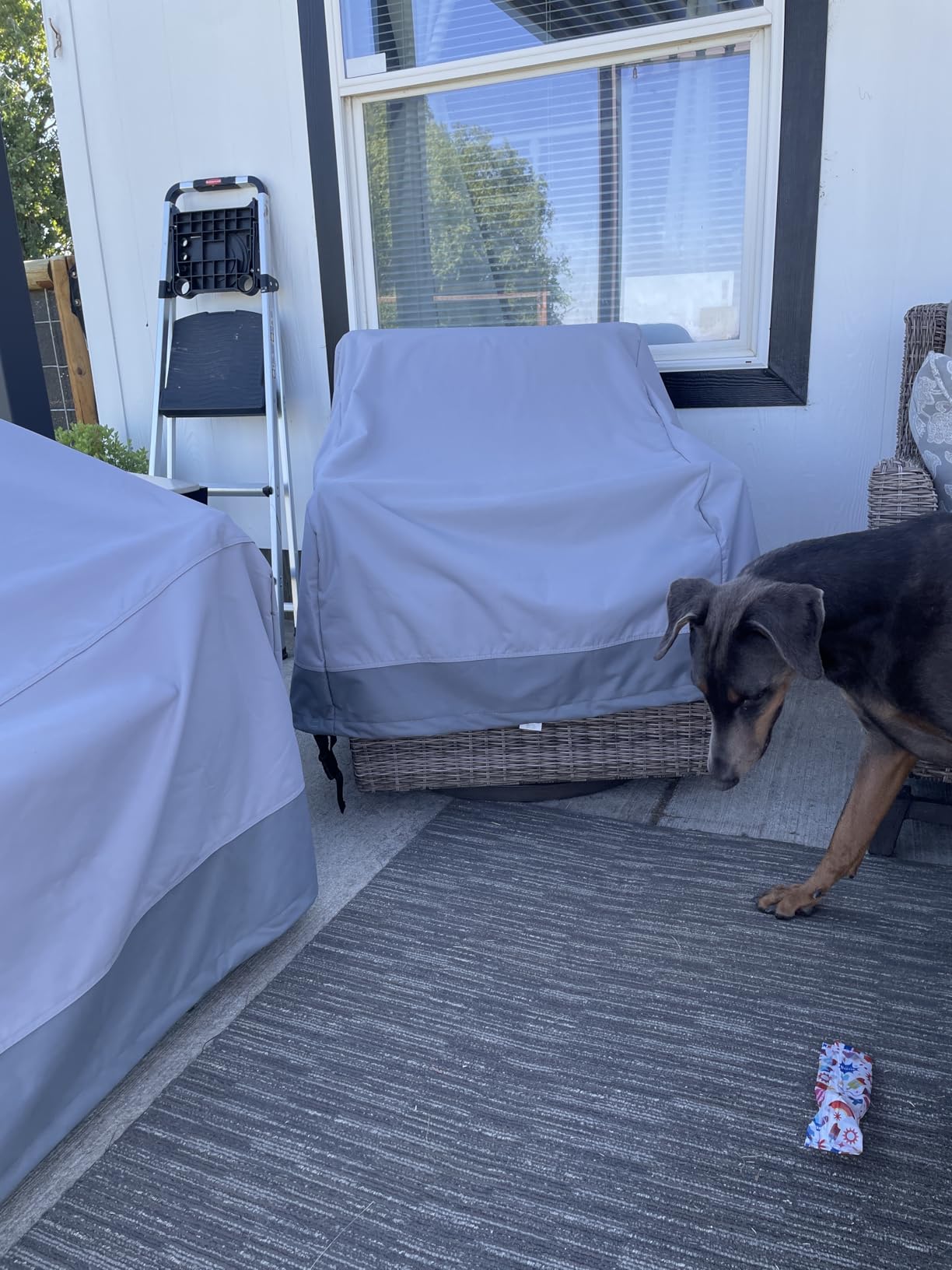 GORILLA GRIP Waterproof Large Outdoor Patio Sofa Cover - 3 Seater 80 Inch, Heavy Duty 600D, UV Coated customer photo 1
