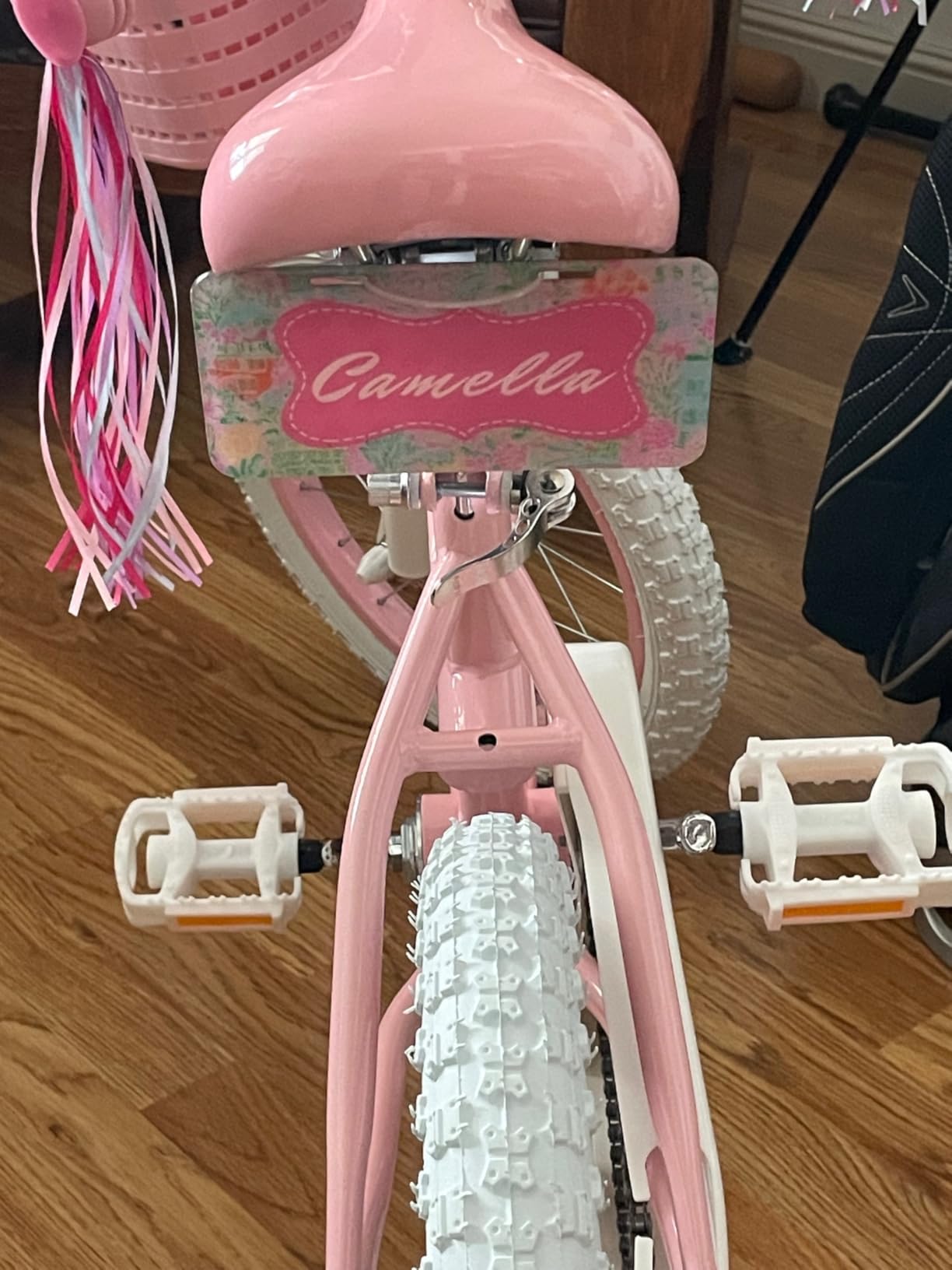 bicystar Girls Bike for Kids Ages 2-8 Years, 12 14 16 18 Inch Kids Bike with Training Wheels, Basket & Streamers, Coaster Brake customer photo 1
