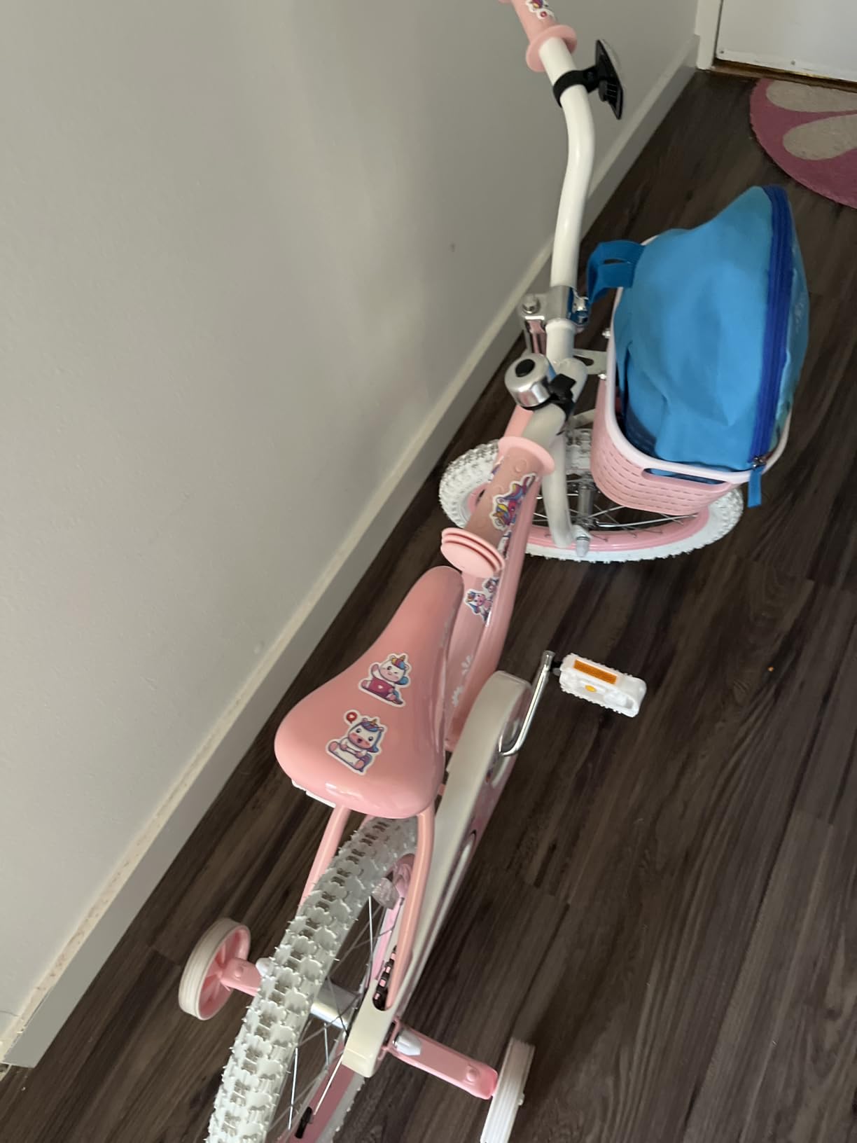 bicystar Girls Bike for Kids Ages 2-8 Years, 12 14 16 18 Inch Kids Bike with Training Wheels, Basket & Streamers, Coaster Brake customer photo 2