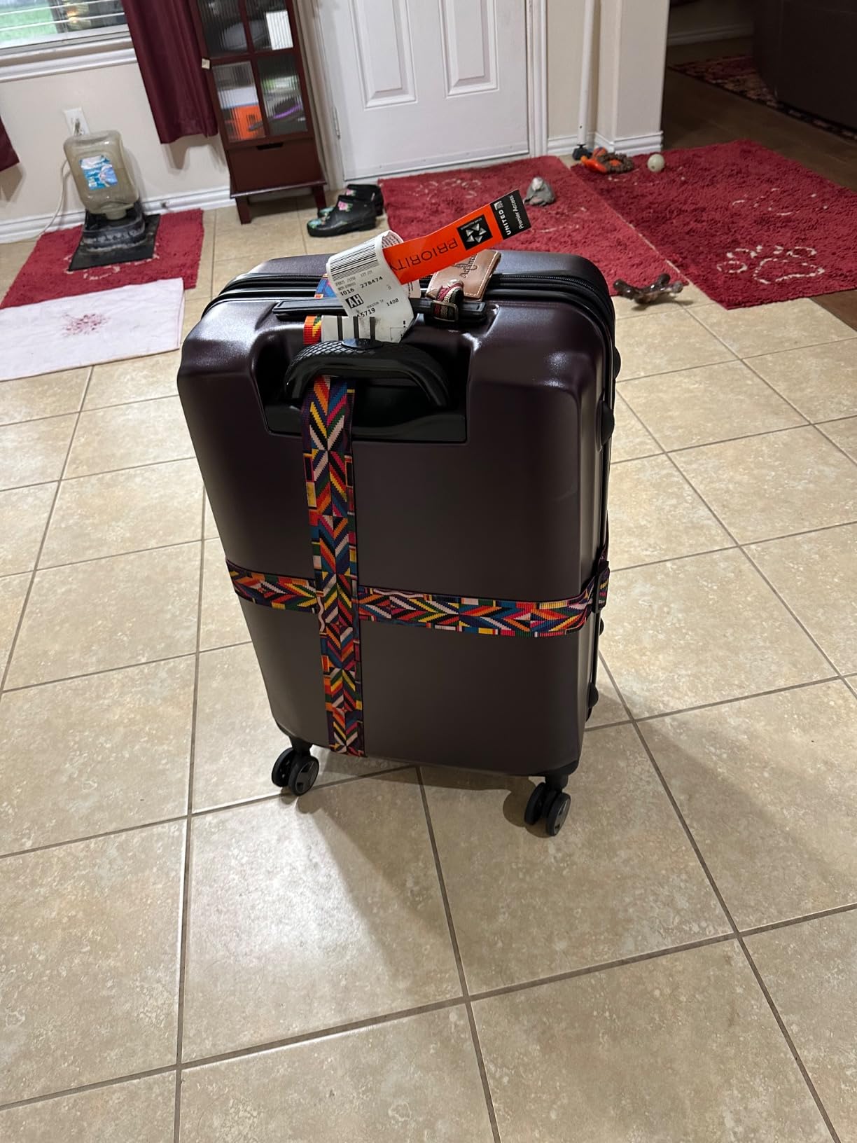 Samsonite Octiv Lightweight Hardshell 20-Inch Carry-On Luggage - Durable & Impact Resistant, 360° Aero Trac Spinner Wheels, Adjustable Telescopic Handle, Expandable Suitcase, TSA Approved Lock, Purple customer photo 1