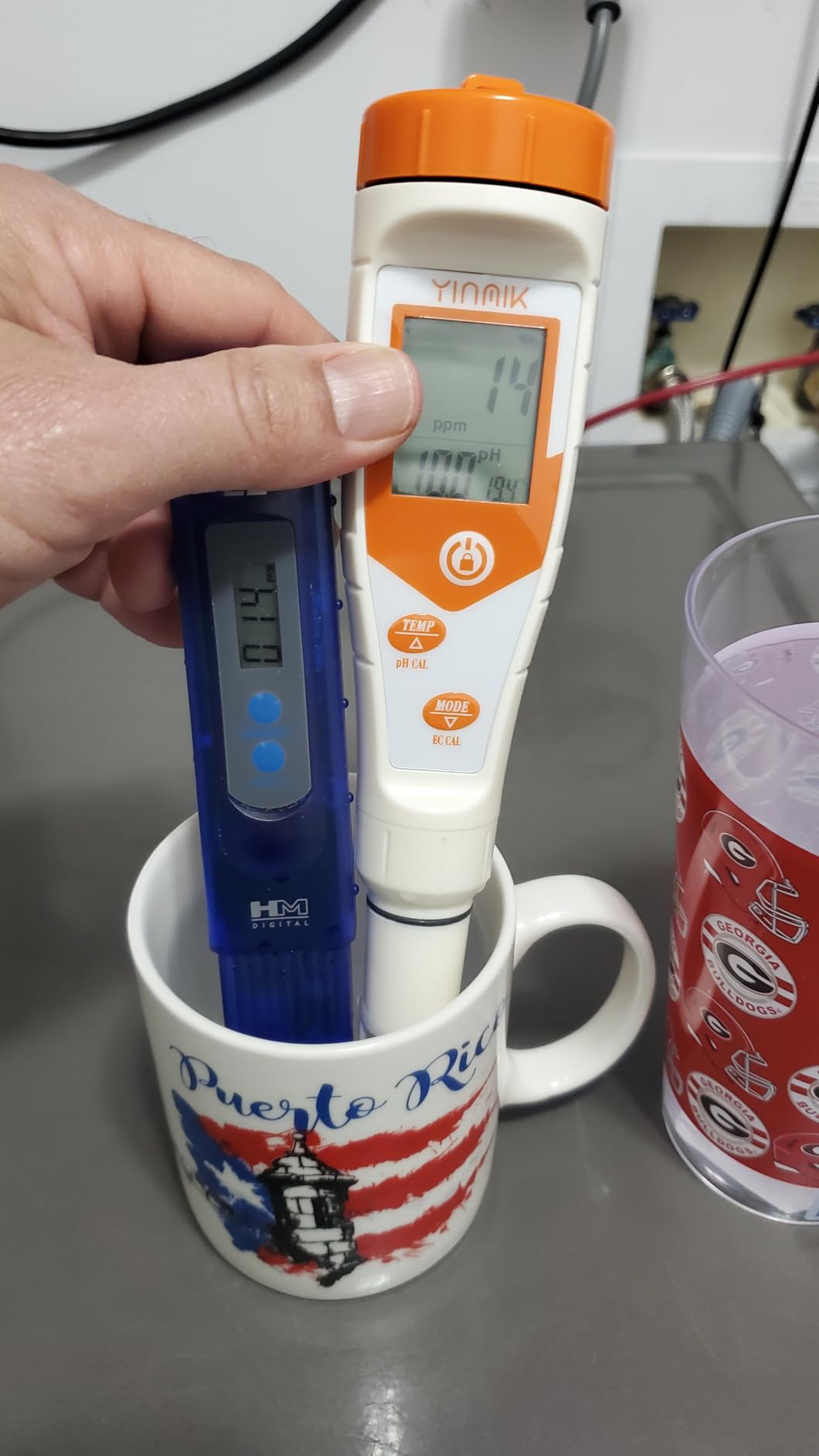 pH Meter for Hydroponics PPM EC Meter for Plant Nutrients Simultaneous Measurement of pH Conductivity TDS Temperature for Reservoir Tank Water DWC Aeroponic Garden Indoor Outdoor Growing customer photo 2