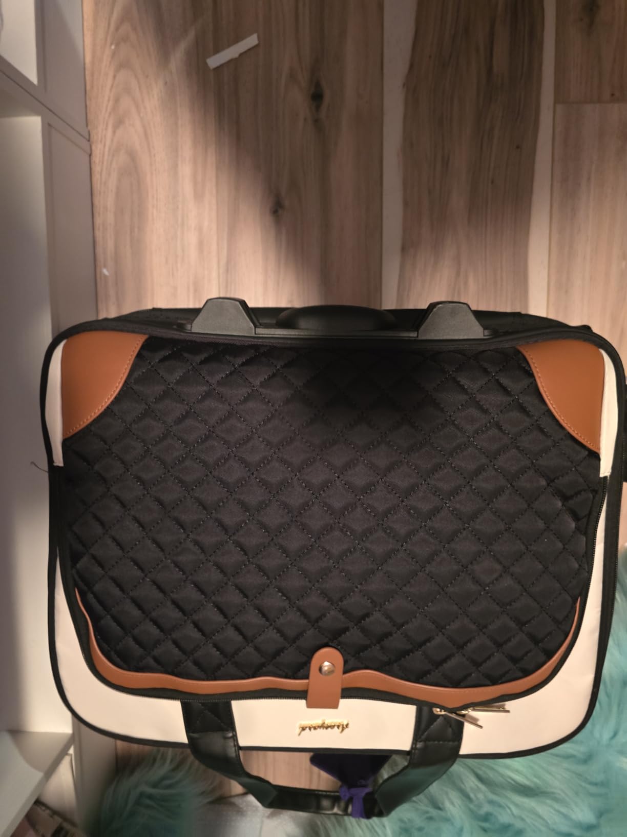 Arcoyard Rolling Laptop Bag, Rolling Briefcase for Women with Waterproof Pocket, 16 Inch Computer Bag, Underseat Carry On Luggage with Wheels for Work Travel Business, Lightweight Beige Brown customer photo 1