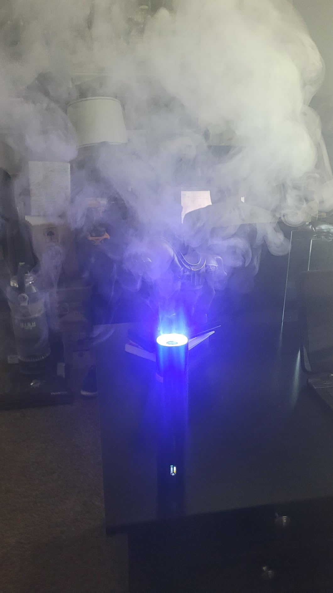 COLBOR CF5 Portable Fog Machine, 40W Mini Handheld Smoke Machine for Photography with Remote Control, Small Fogger for Halloween Party Cosplay, Rechargeable Fog Machine customer photo 2