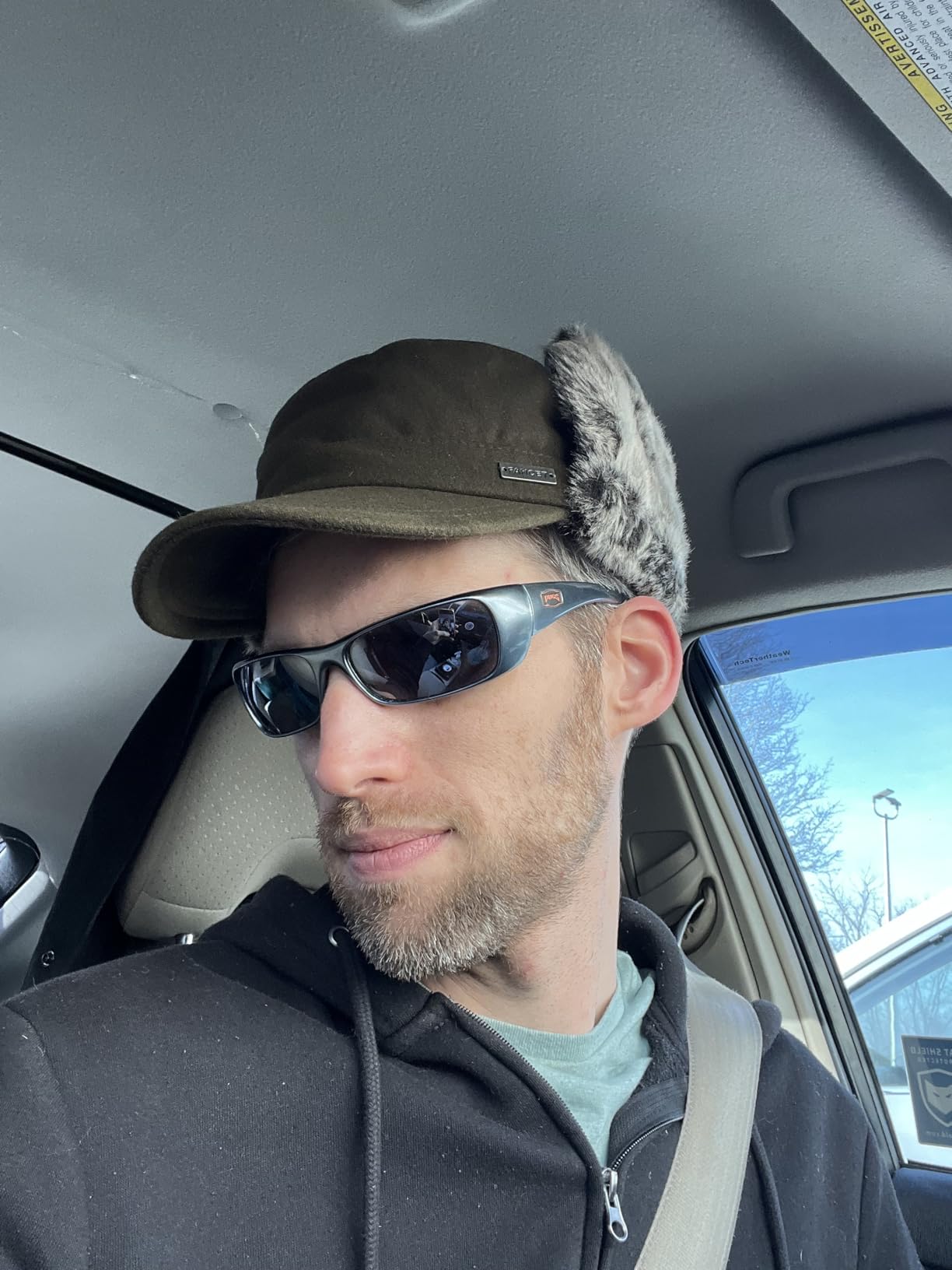 Jeff & Aimy Unisex Winter Earflap Trapper Hunting Ski Hat Baseball Cap 54-62CM customer photo 2