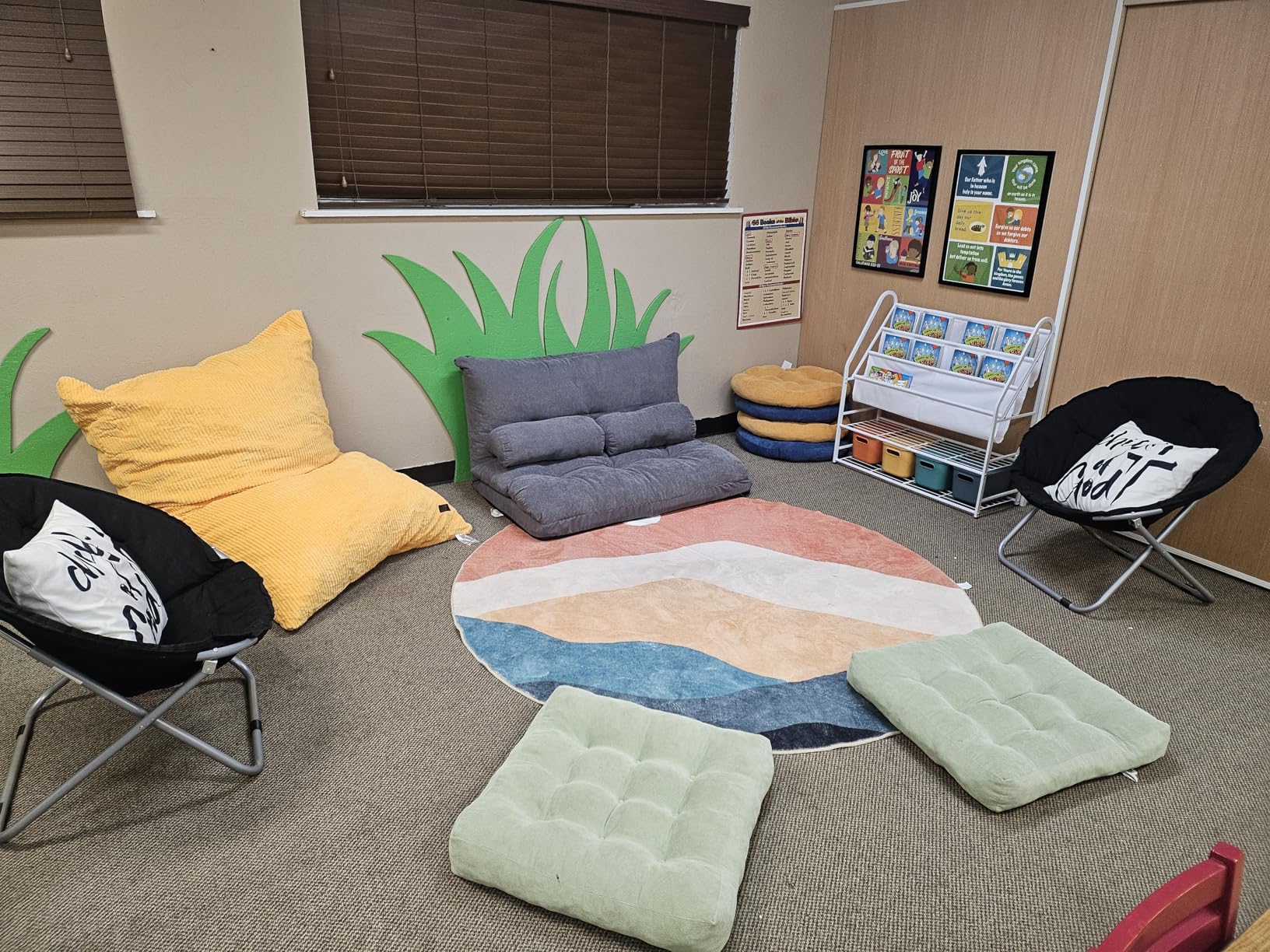 MAXYOYO 3 in 1 Kids Bean Bag Chair Couch, Convertible Chair Folds from Bean Bag to Lounger, Child Floor Sofa for Gaming, Reading, Floor Couch with High-Density Foam Filling customer photo 2