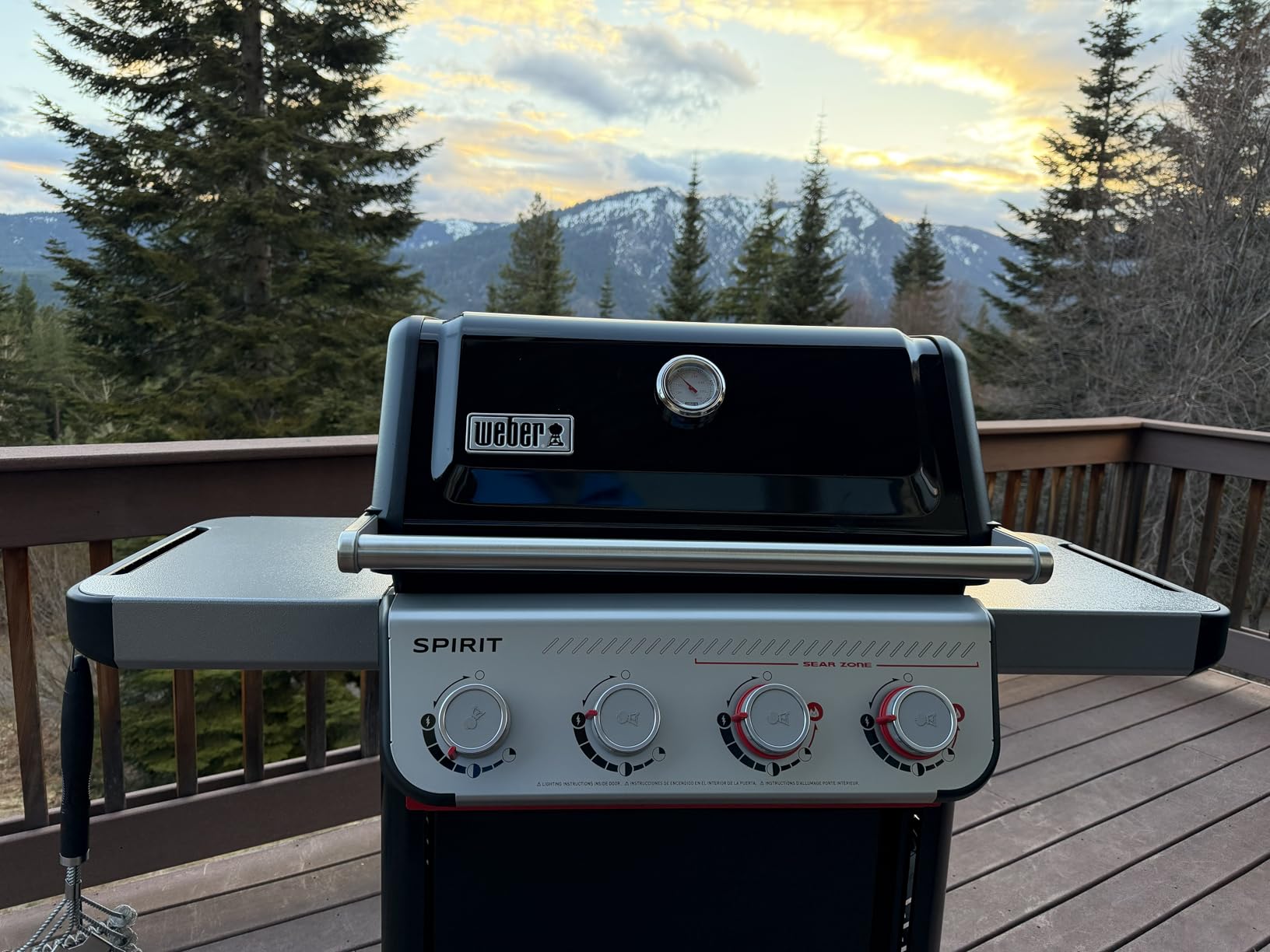 Spirit E-425 Liquid Propane Gas Grill for Outdoor Cooking and BBQ, 4 Burner, Black - Porcelain-Enameled Cast-Iron Grates, 2 Boost Burners & Sear Zone customer photo 1