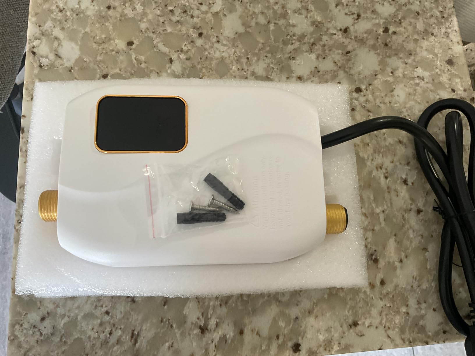 Tankless Water Heater Electric 110V, 3000W Instant Electric Water Heater, Under Sink Water Heater with Digital Display, On Demand Hot Water Heater Electric for Kitchen Bathroom Washin customer photo 1