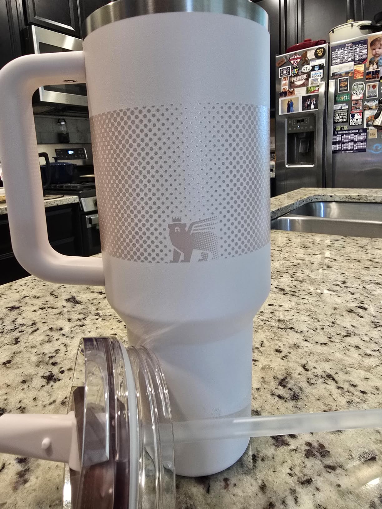 STANLEY Quencher ProTour Flip Straw Tumbler with Leakproof Lid 40 oz | Built-In Straw and Handle | Cup Holder Compatible for Travel | Insulated Stainless Steel Cup | BPA-Free | Dried Pine VRT customer photo 1